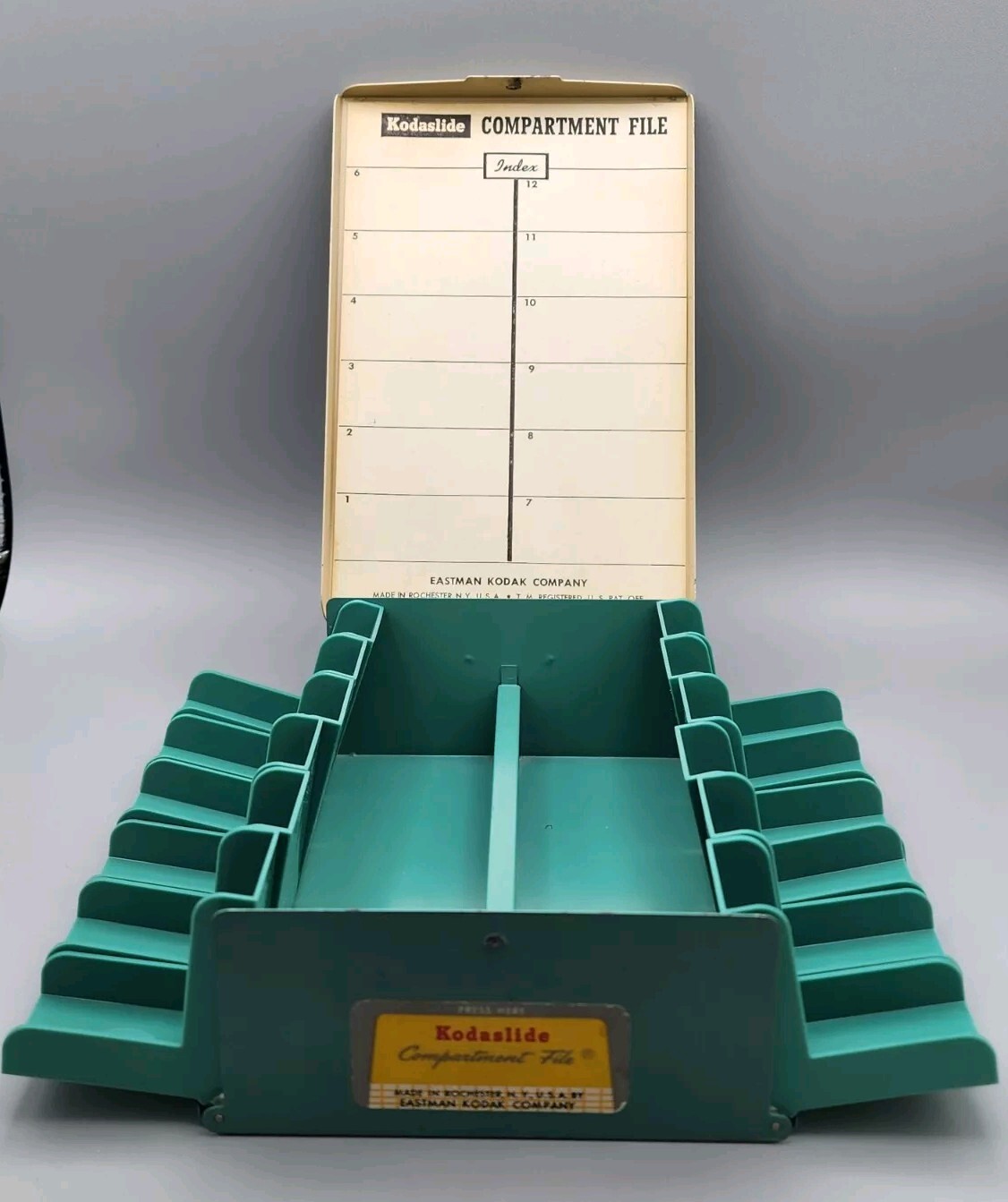 Vintage Kodaslide Compartment File, in Good Vintage Condition, No Writing Inside