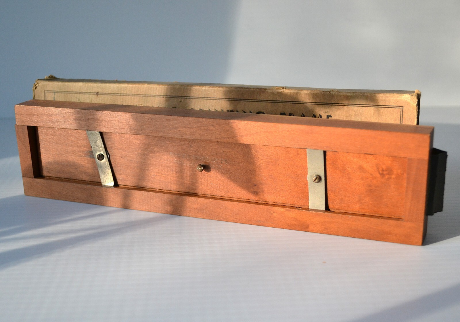 Early Rare 35mm Printing Frame for 6 exposures Plus Original Box and Mask