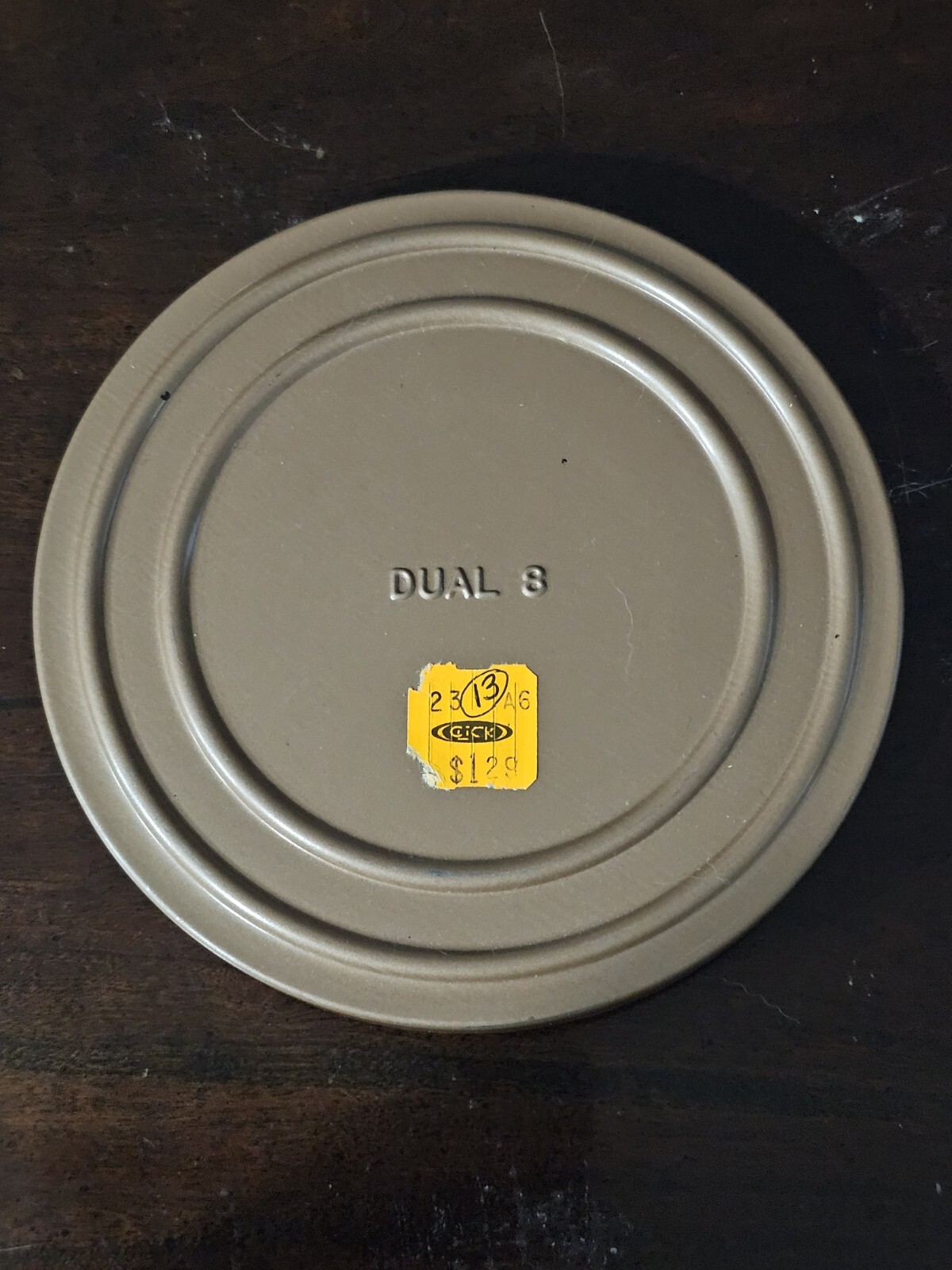 Dual 8 Metal Film Reel Canister Can 5 inches