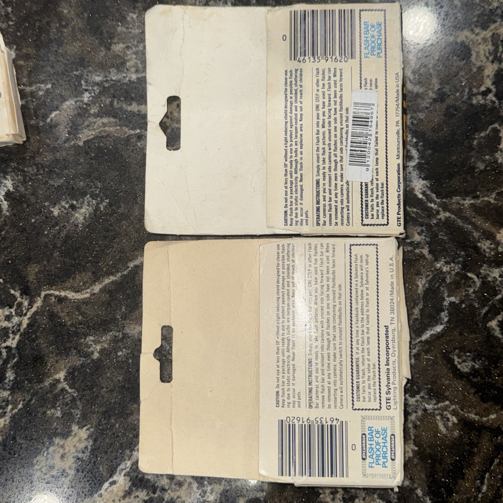 Vintage Sylvania Blue Dot Flash Bar Lot of 3 NOS Unfired Polaroid SX-70 OneStep