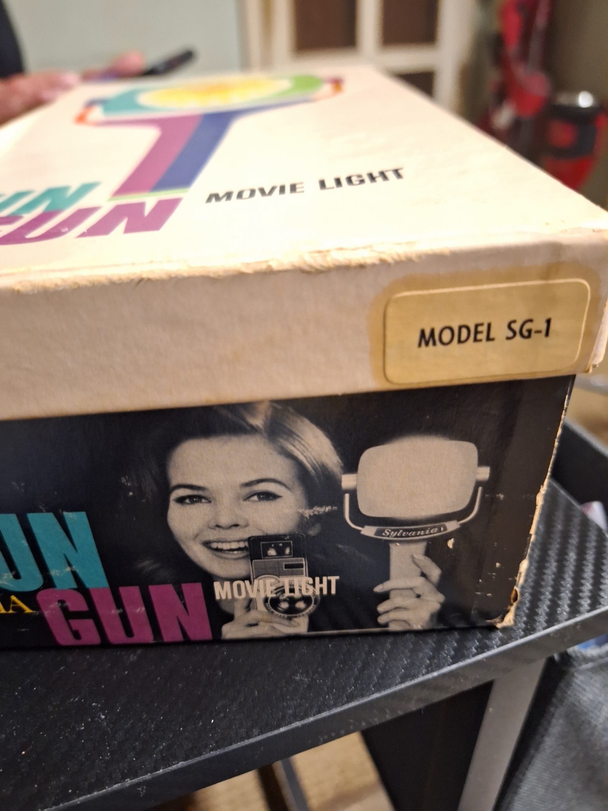 Vintage Sylvania Sun Gun Movie Light SG-1 Tested Works Complete W/ Papersguides