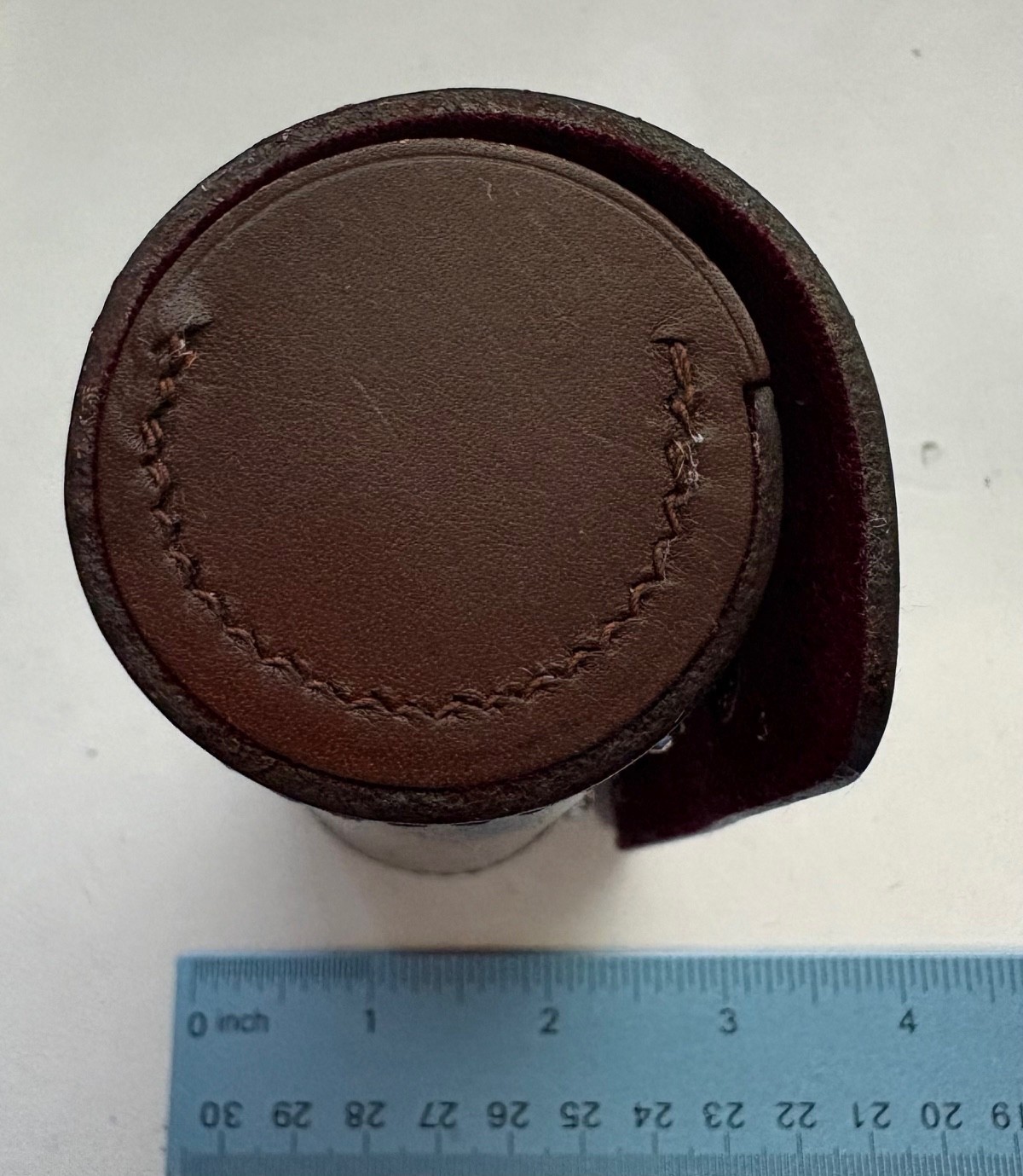 Original Leather Kern Paillard Bolex LENS CASE for 75mm f2.8 Yvar Lens