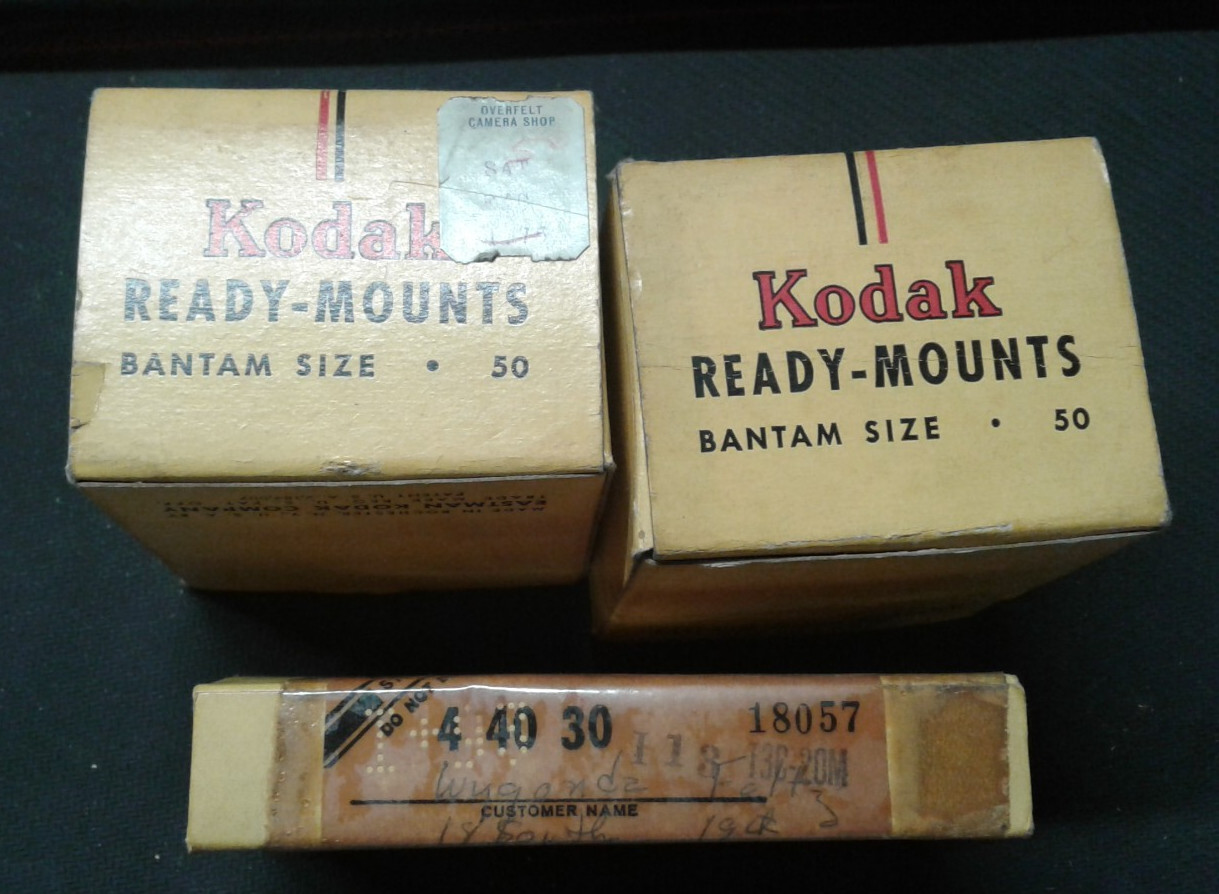 Vintage Kodak Ready-Mounts BANTAM SIZE Slide Mounts – New Old Stock 100+ mounts