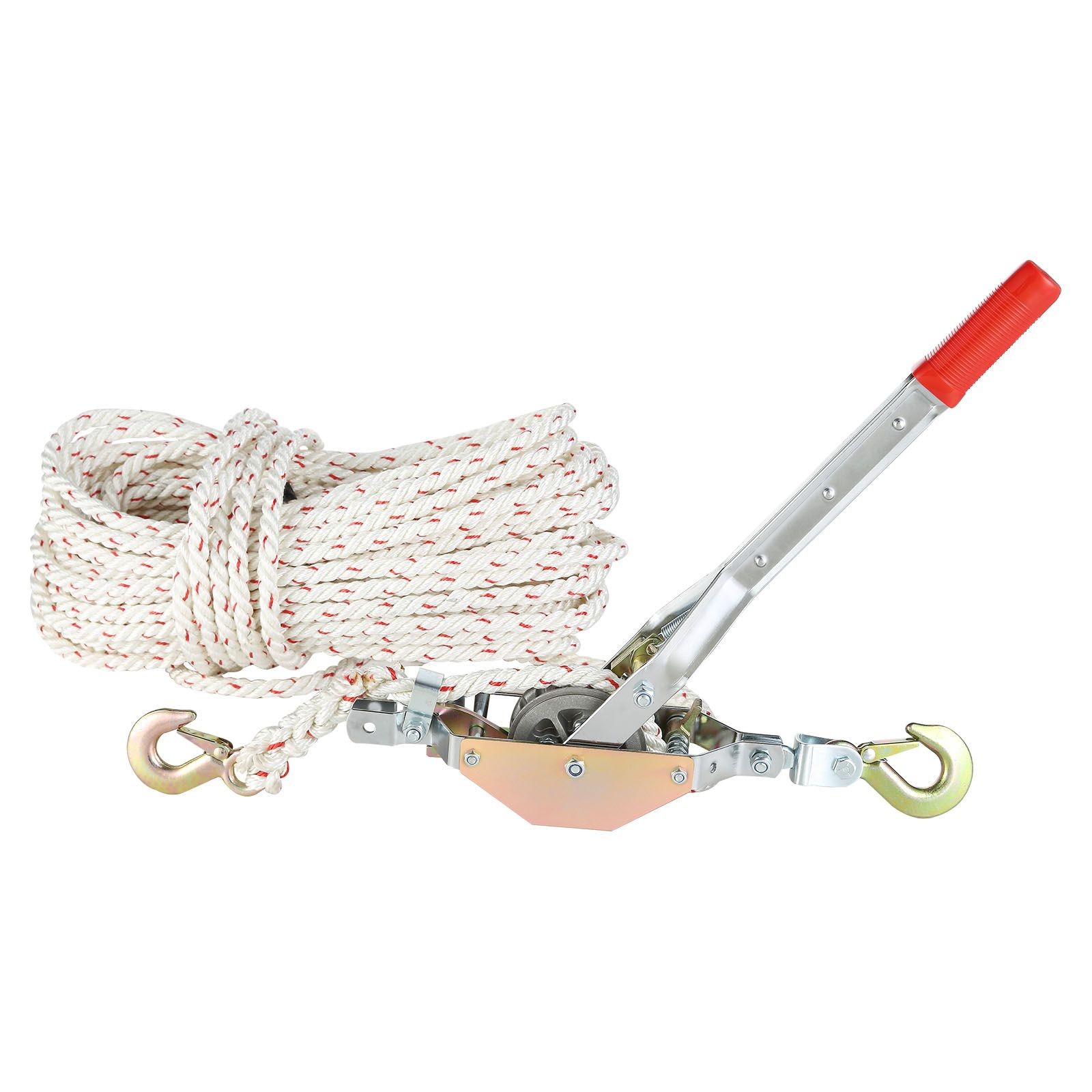 Rope Puller, 3/ 4 Ton (1, 653 lbs) Pulling Capacity, with 100′ of 0.6″ dia. Rope
