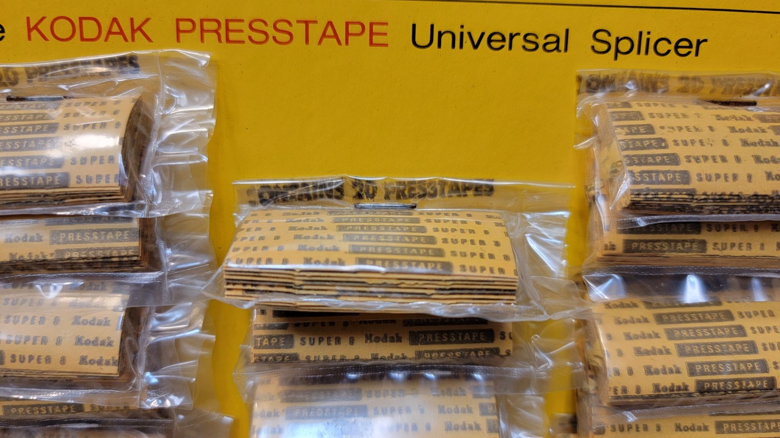 Kodak Presstapes Retail Card 20 Packs Of 20 Tapes New Original RARE Cat 147-5771