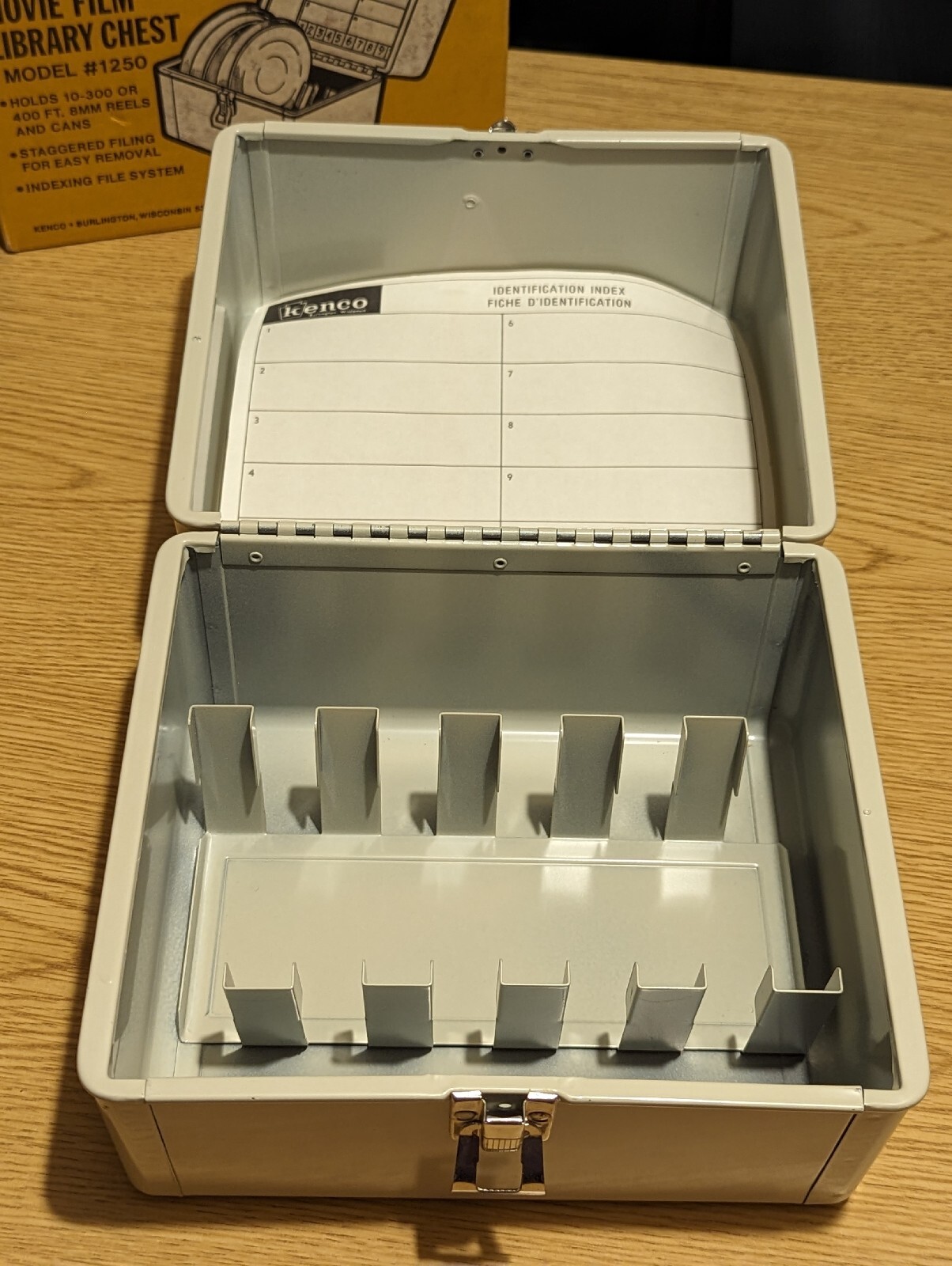 Vintage Kenco Movie Film Library Chest Model #1250 – NoS, In Box