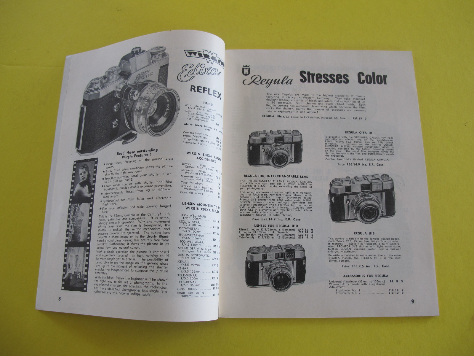1966 67 Photo Products Guide Photographic Equipment Catalogue Cameras Projectors