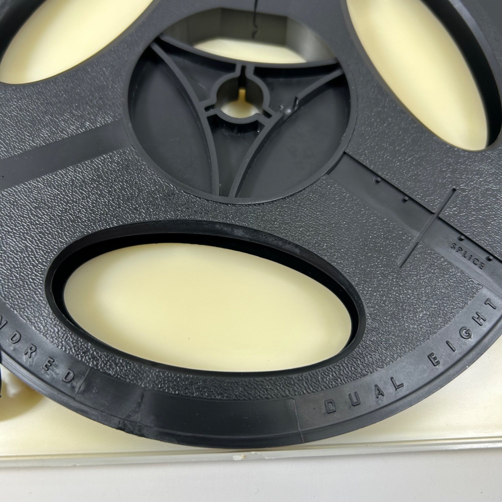 Lot of 3 Super 8mm, Black Plastic Empty Film Reels 7″, 400 Feet with Cases