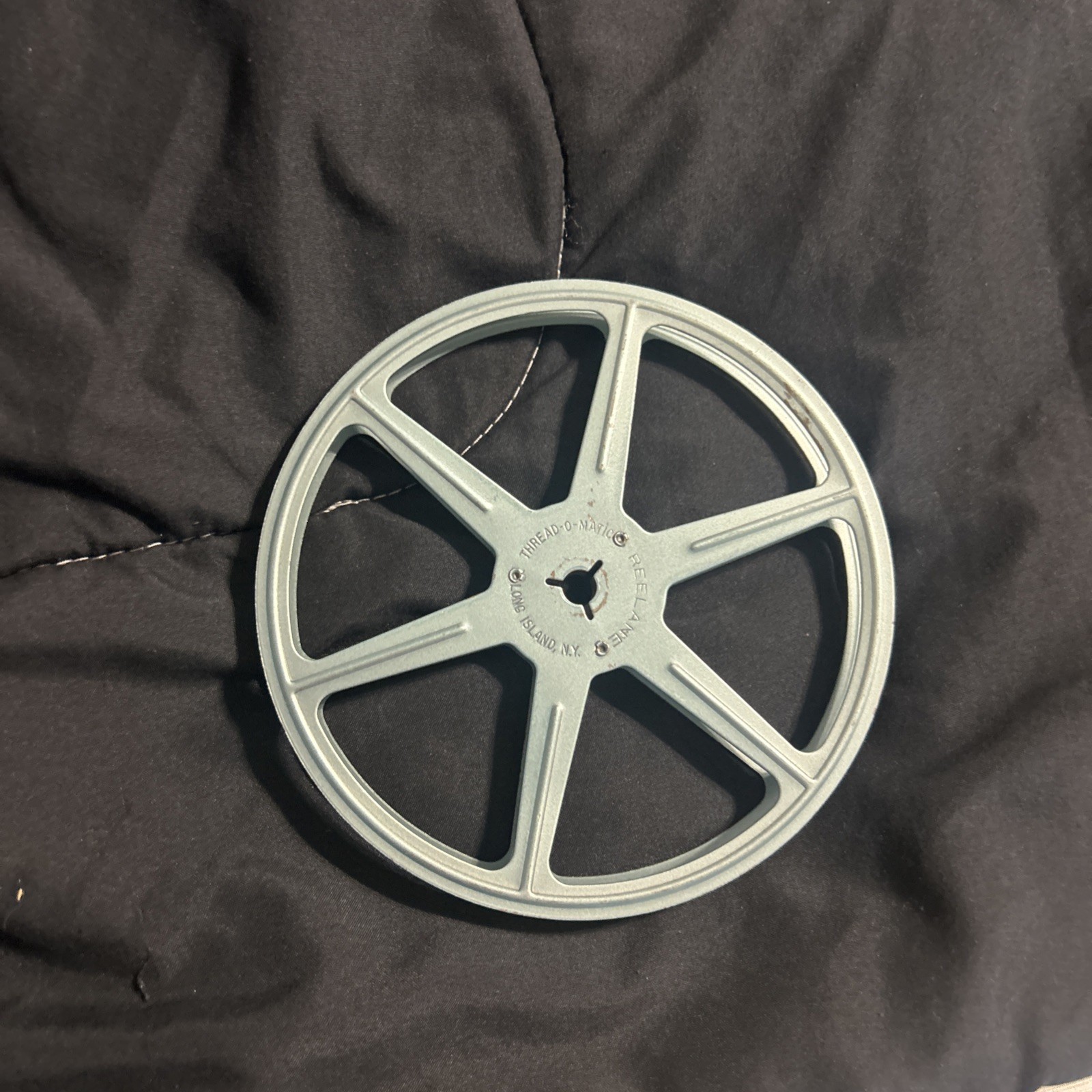 Vintage Reelane Thread-O-Matic Camera Film Reels 5” Blue 8mm