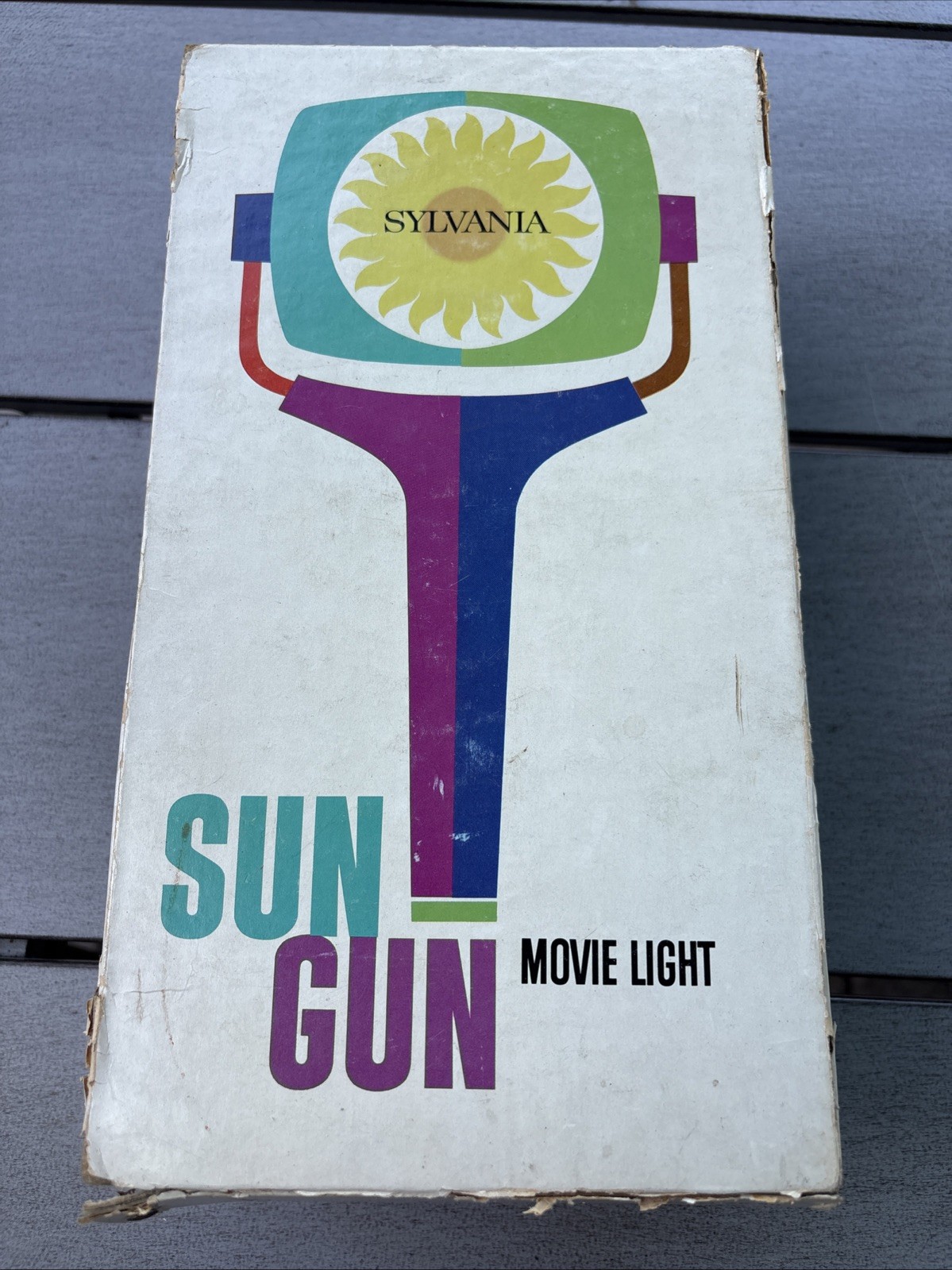 Vintage Sylvania Sun Gun Movie Light w/Original Box Works Great! Model SG-50