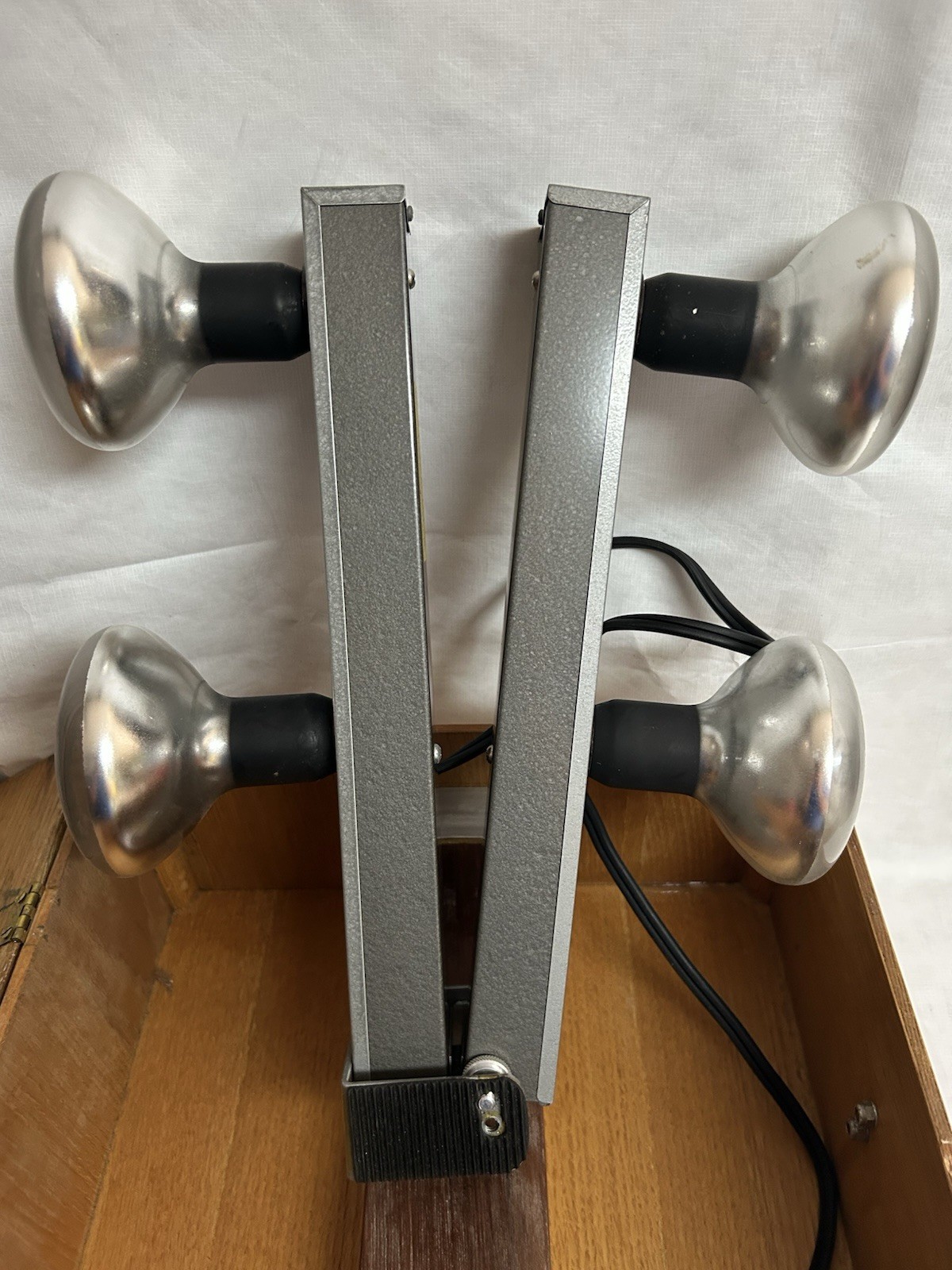 Vintage GE Photography Movie Light Bar With Wooden Case – TESTED
