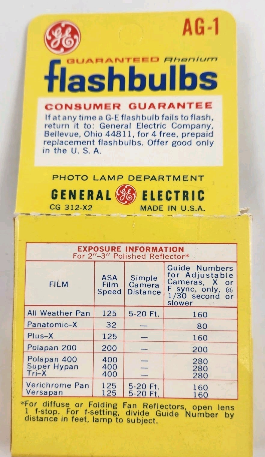 GE General Electric Flashbulbs AG-1 Clear 5 Boxes Of 12 Each Vintage Photography