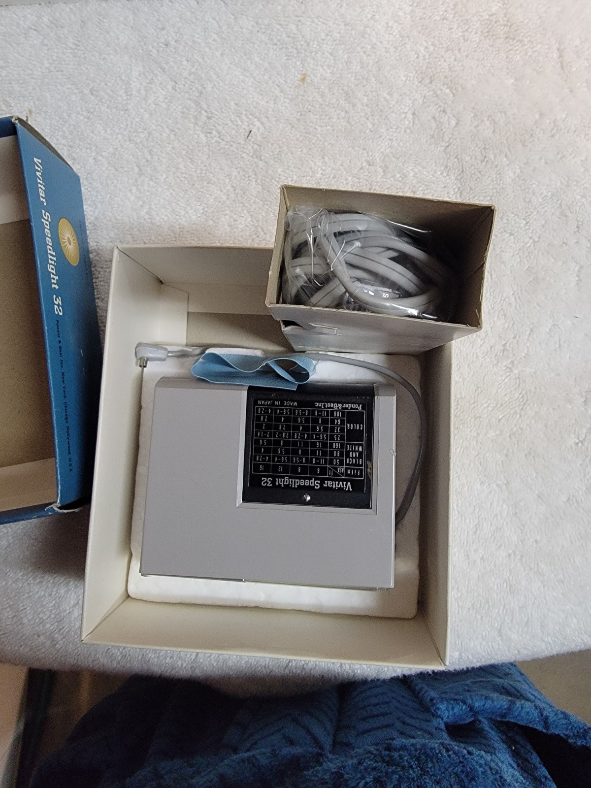 Vintage Vivitar Speedlight 32 Electronic Flash Unit with Box Japan
