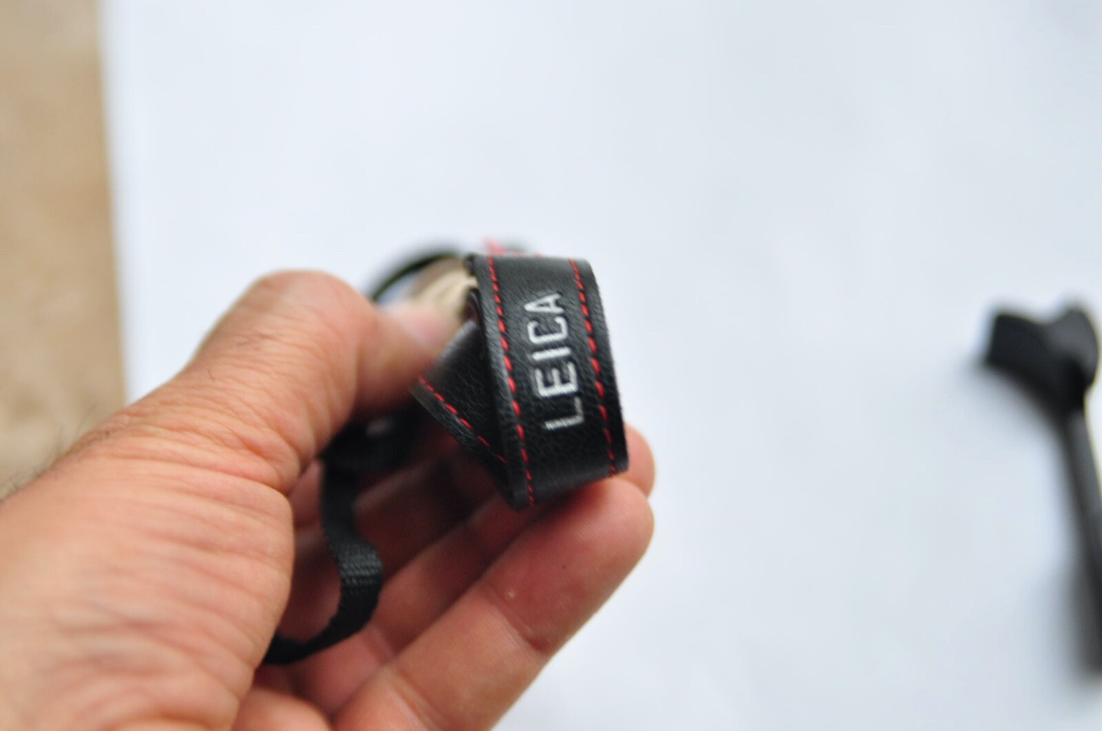 Leica Strap and Haoge THB-QB them Up grip for Leica Q2 cameras