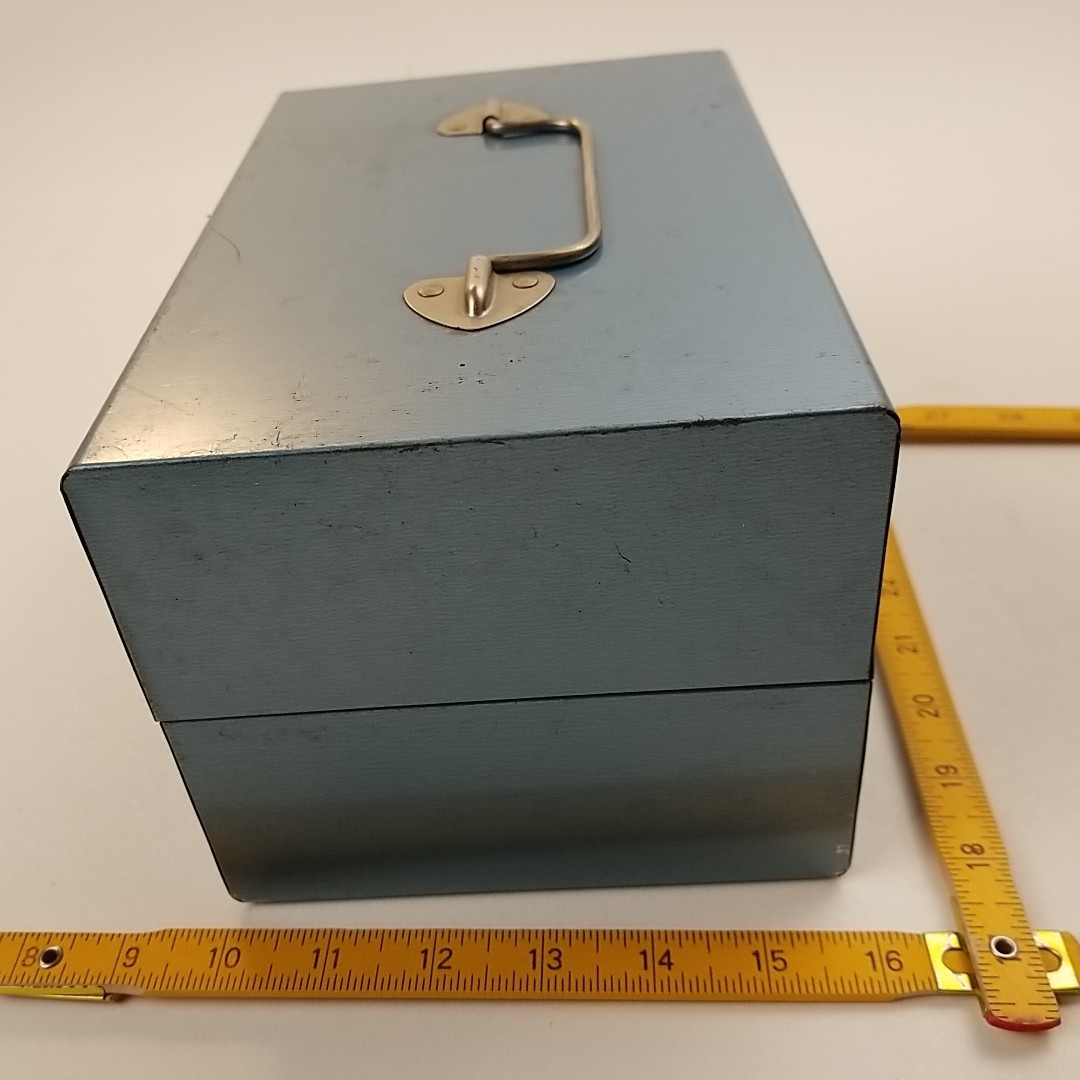 Vintage Movie Super 8mm Storage Case Box 12 Slots 3 Metal Adams Reel Cans 1960s