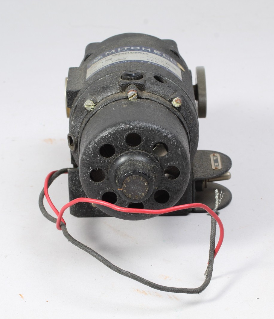 MITCHELL CAMERA VARIABLE SPEED MOTOR MODEL 1-W-12 FOR MOVIE CAMERA UNTESTED
