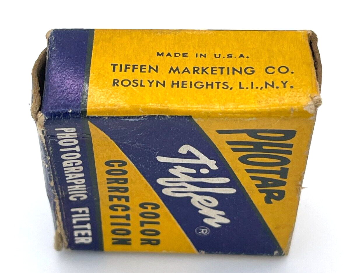 Tiffen Photar Color Correction Photographic Filter Vintage Advertising Box Only