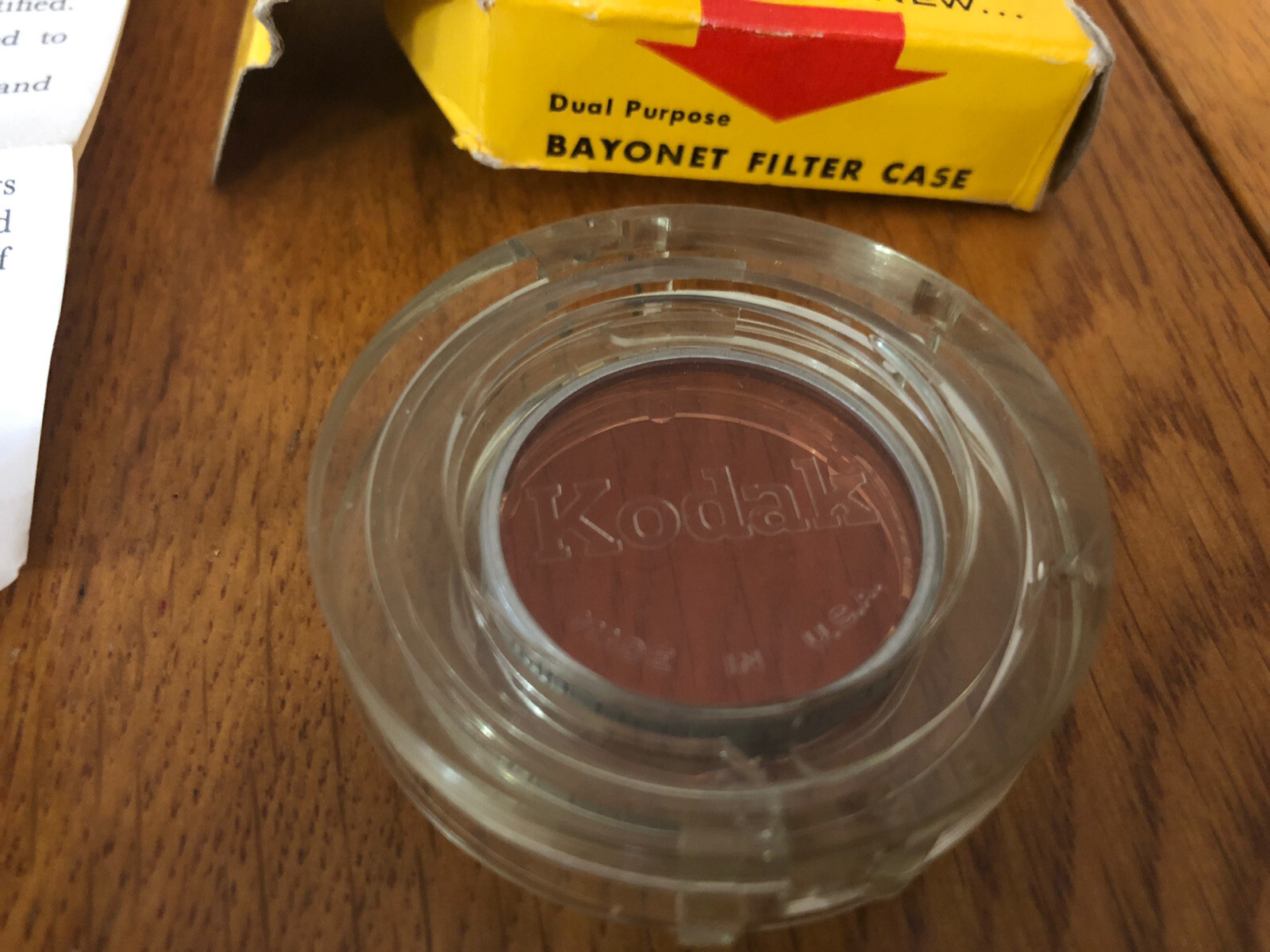Vintage NOS Kodak Series 5 Daylight 85 Filter W/ Box & Instructions Bayonet Case