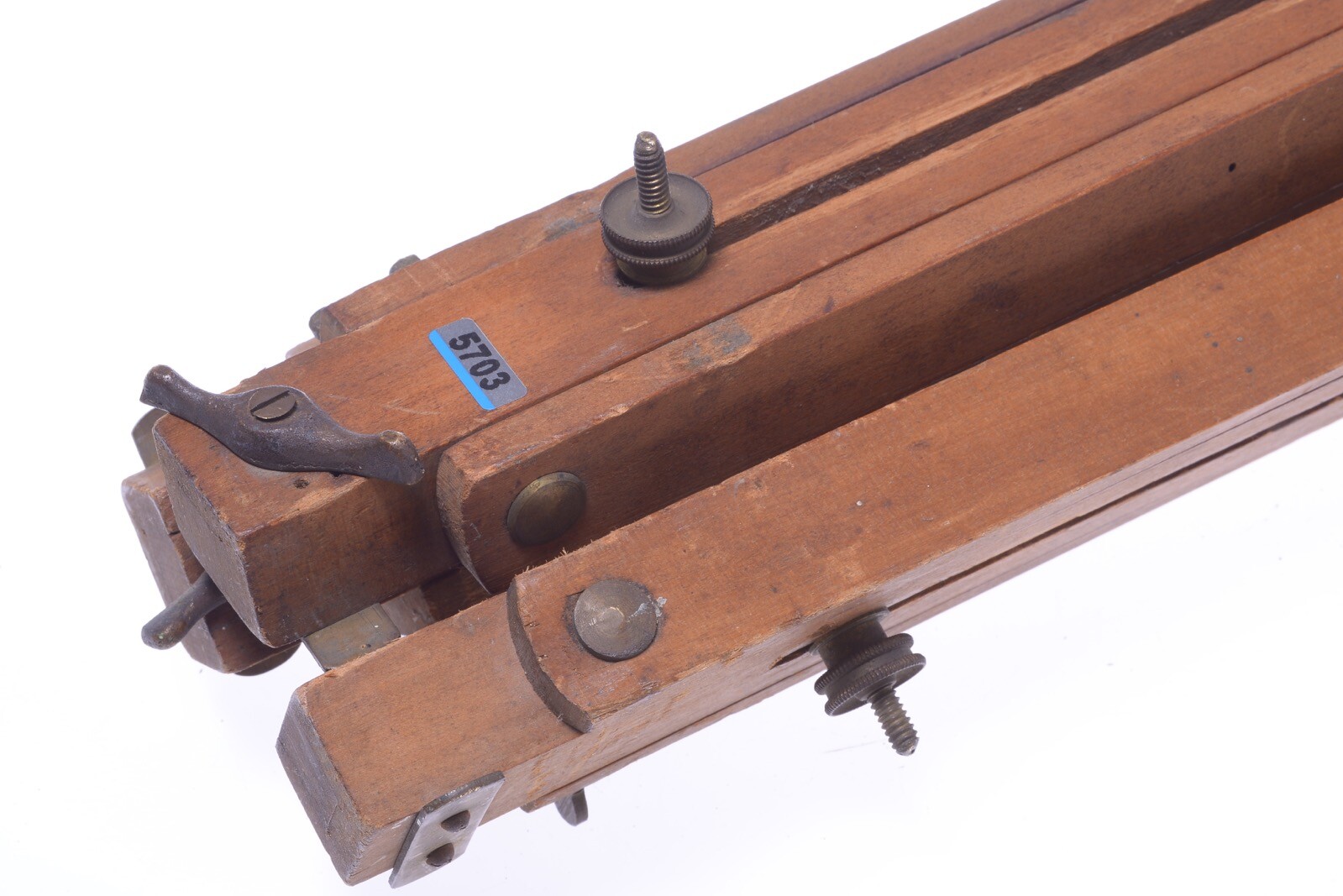 ✅ ANTIQUE WOOD TRIPOD 155CM, 61.00″ GLASS PLATE 4×5 LARGE FORMAT FIELD CAMERA