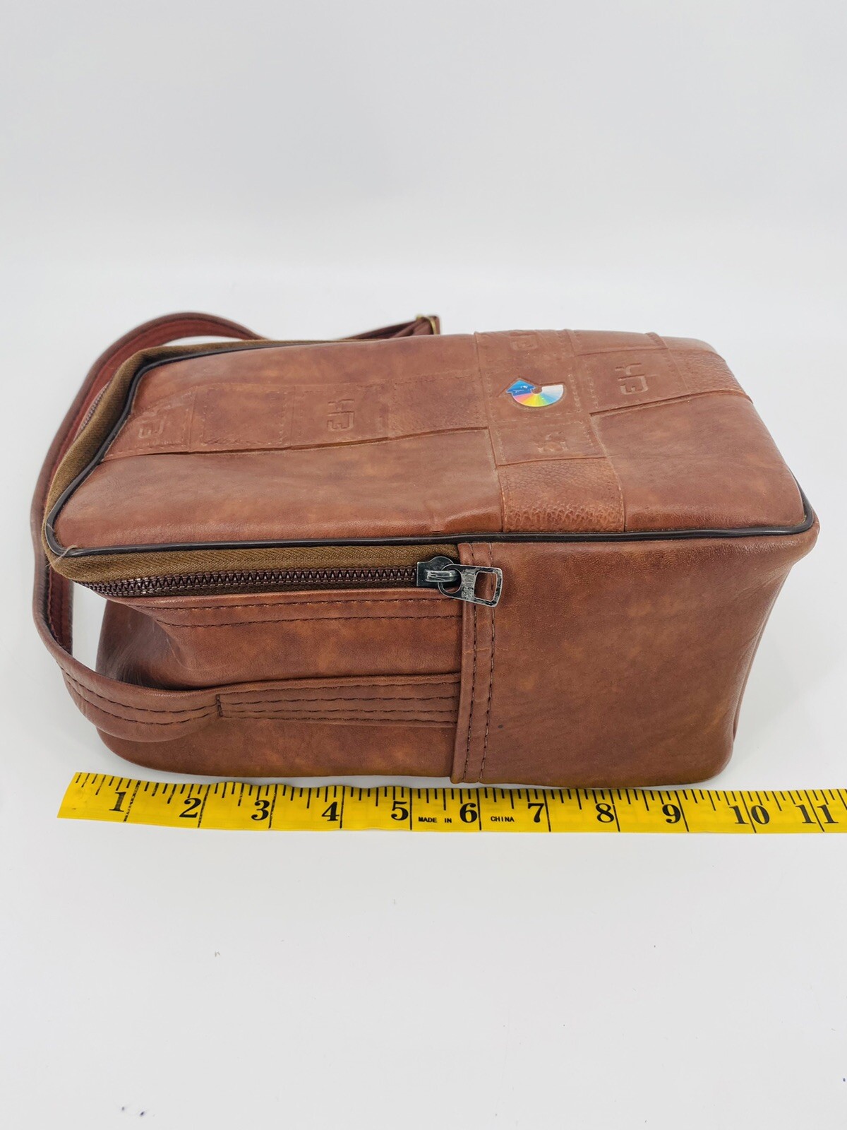 Vintage Kodak Pleather Faux Leather Camera Case Purse Cross Body Shoulder Bag