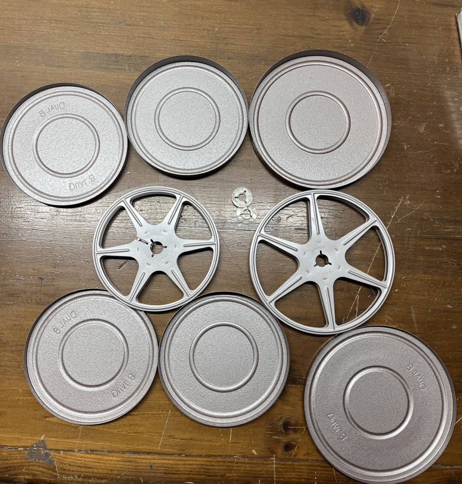 Lot Of 3 Scherer 8 mm (2)200 ft. (1)300 ft. Can And Reel Original Boxes -1 Reel