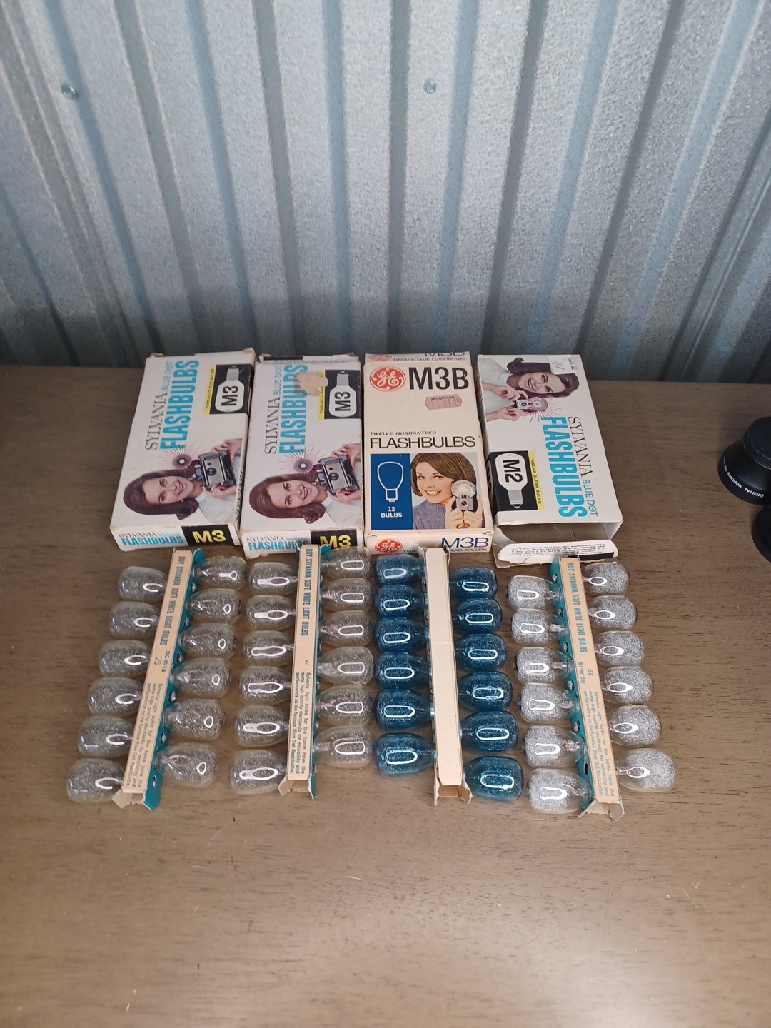 Lot of 4 New Boxes Vtg Sylvania & GE M3 M3B & M2 Flashbulbs. Total 48 12 Blue .