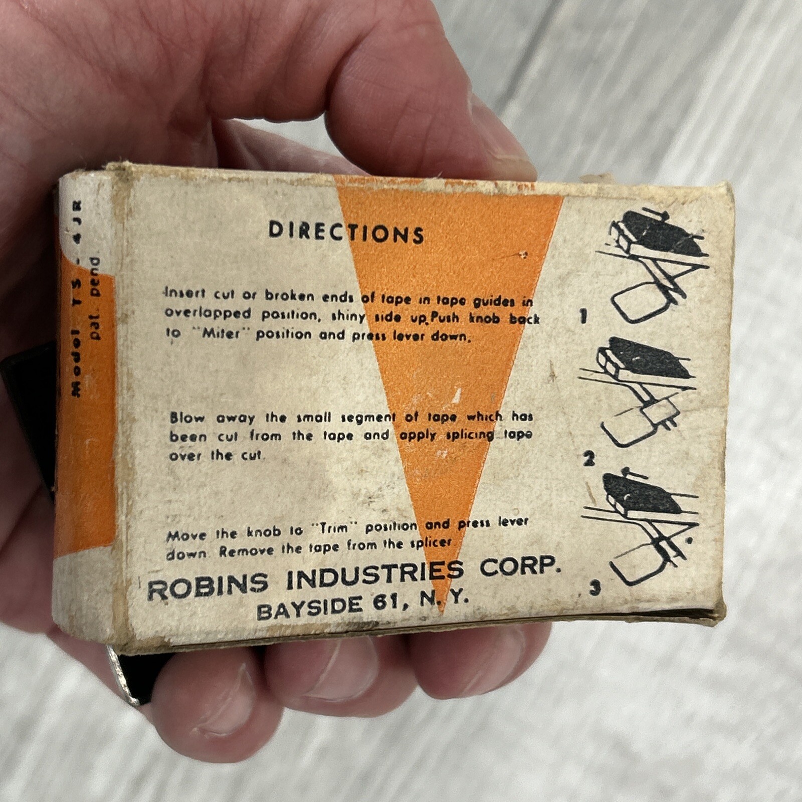 Vintage Robins Gibson Girl TS-4JR Tape Splicer Reel to Reel Box