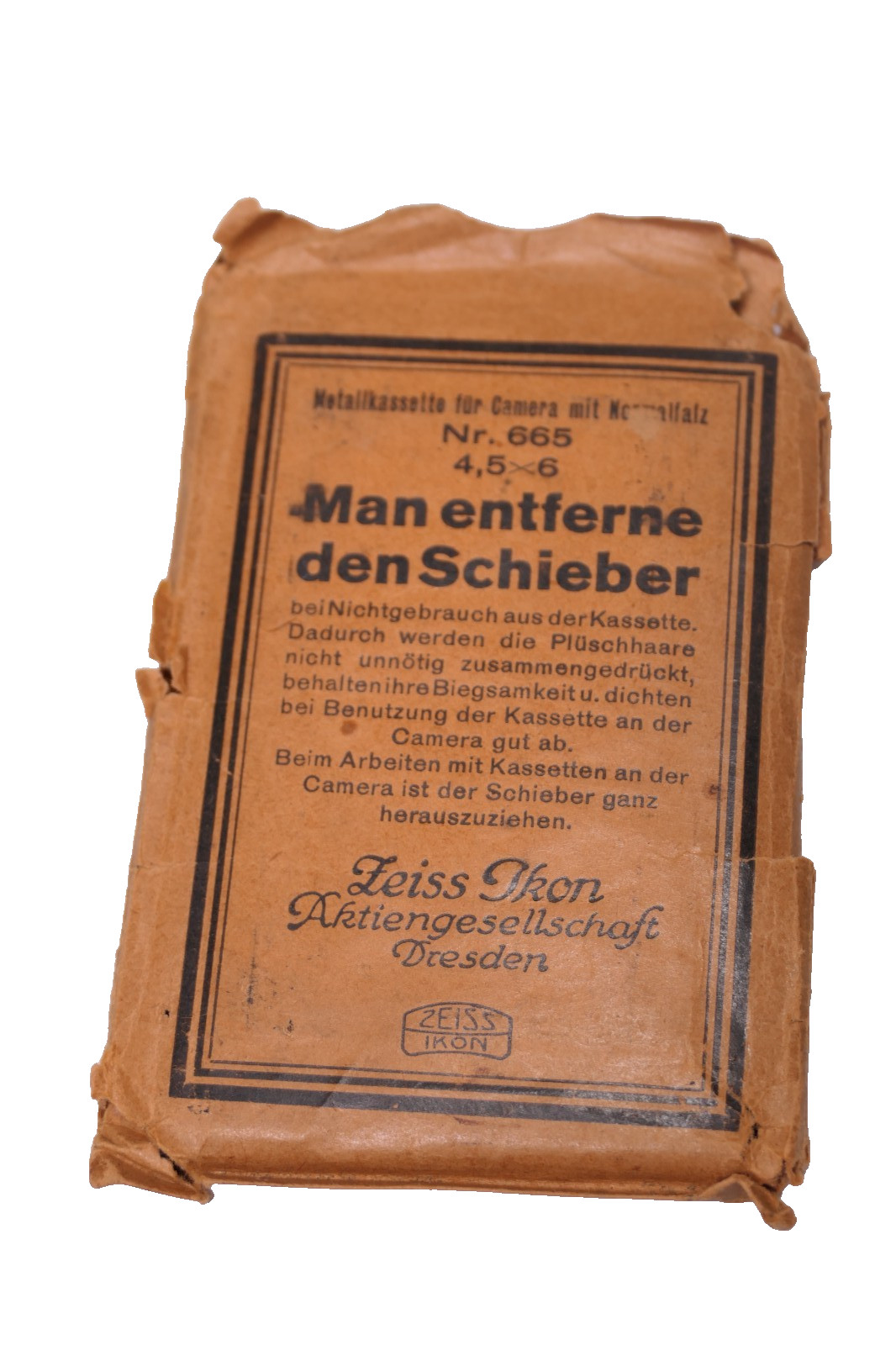 Zeiss Ikon Nr. 665 4.5x6cm Film Pack Holder