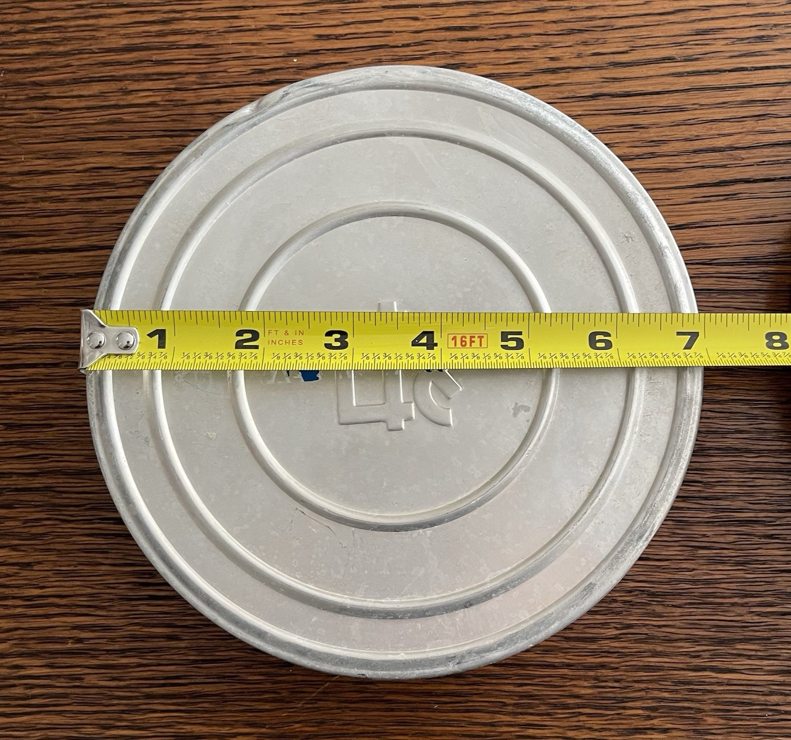 Lot of 3 Empty Steel 16mm Film Reels & Cans 7”