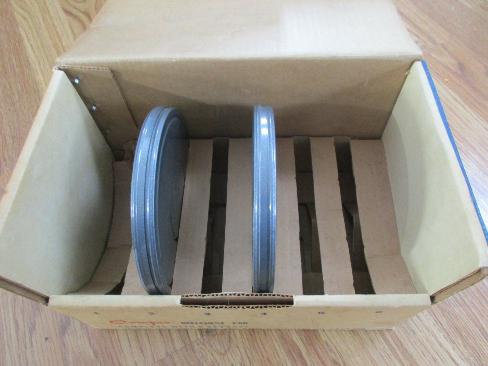 Vintage Compco Film Reel storage chest/box – 8 mm