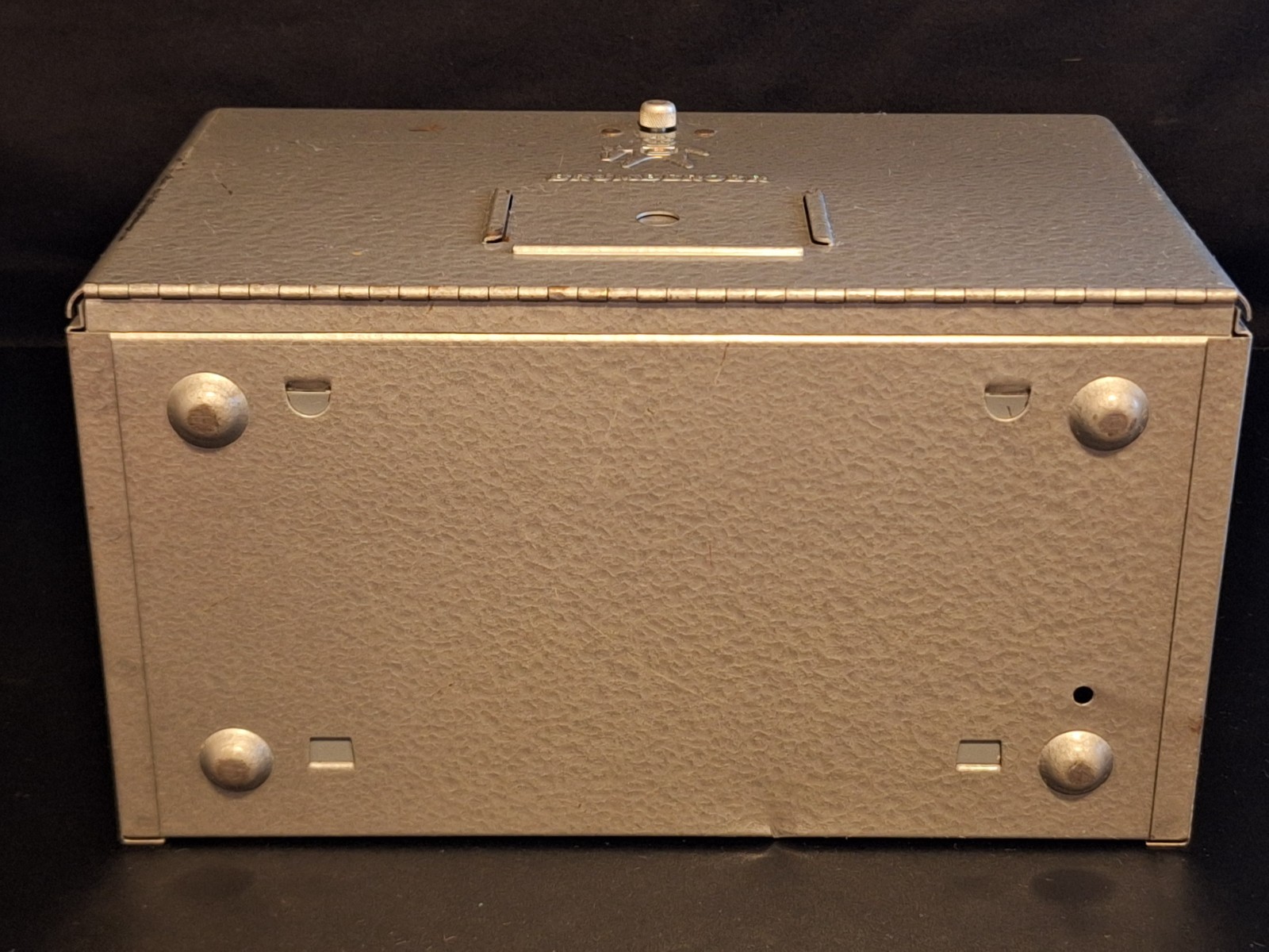 Brumberger 8mm 5″ 12 Reel Film Storage Cabinet Case Box Ejector w Reels & Cans
