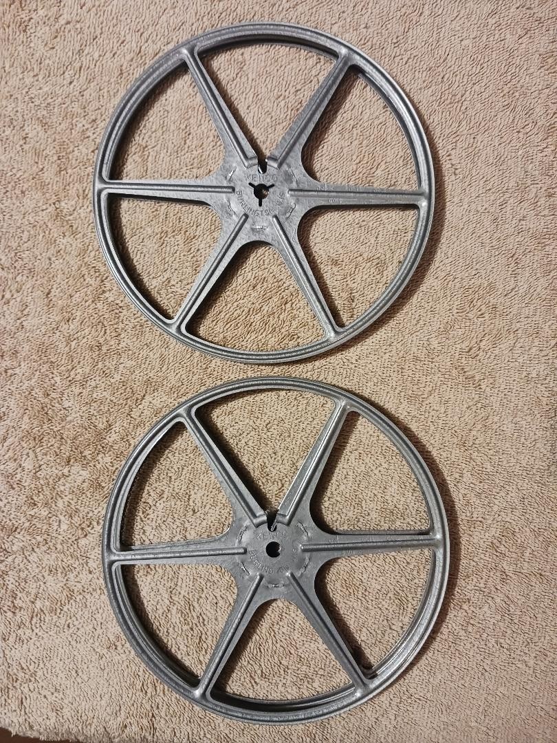 Kenco grey film case & reel 8mm standard 8 lot of 2
