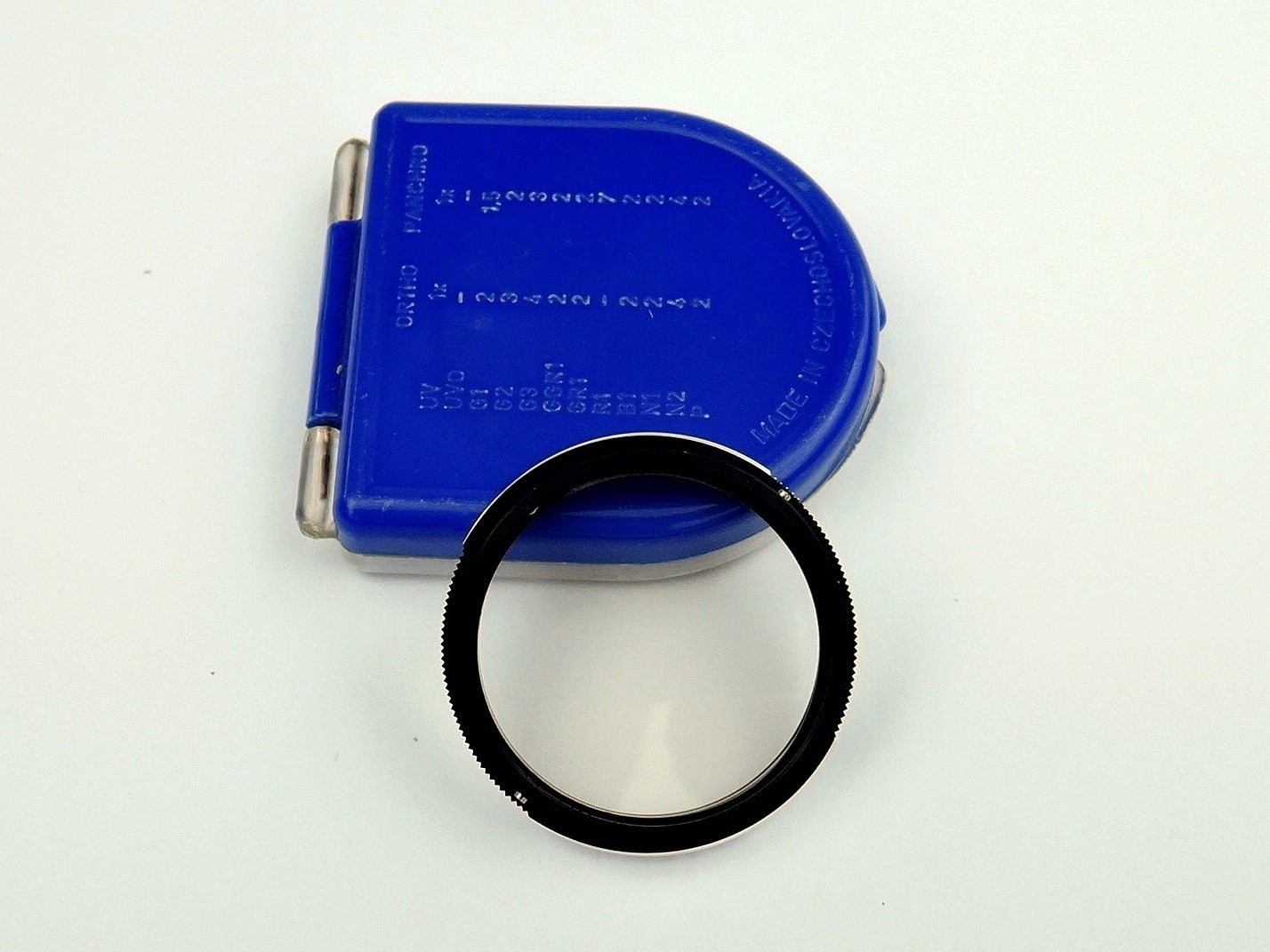 Flexaret UVO B36 Filter Meopta Accessories Bayonet RARE +right blue plastic box.