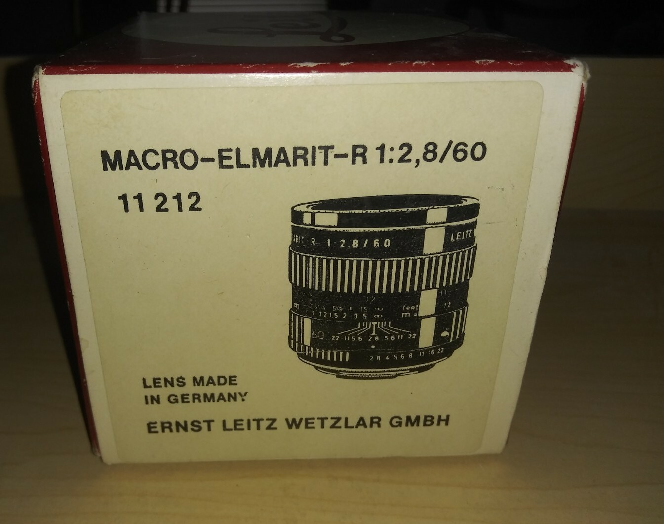 – Leica Leitz Empty Box for Leicaflex Macro – Elmarit – R 60mm f2.8 Lens, 11212