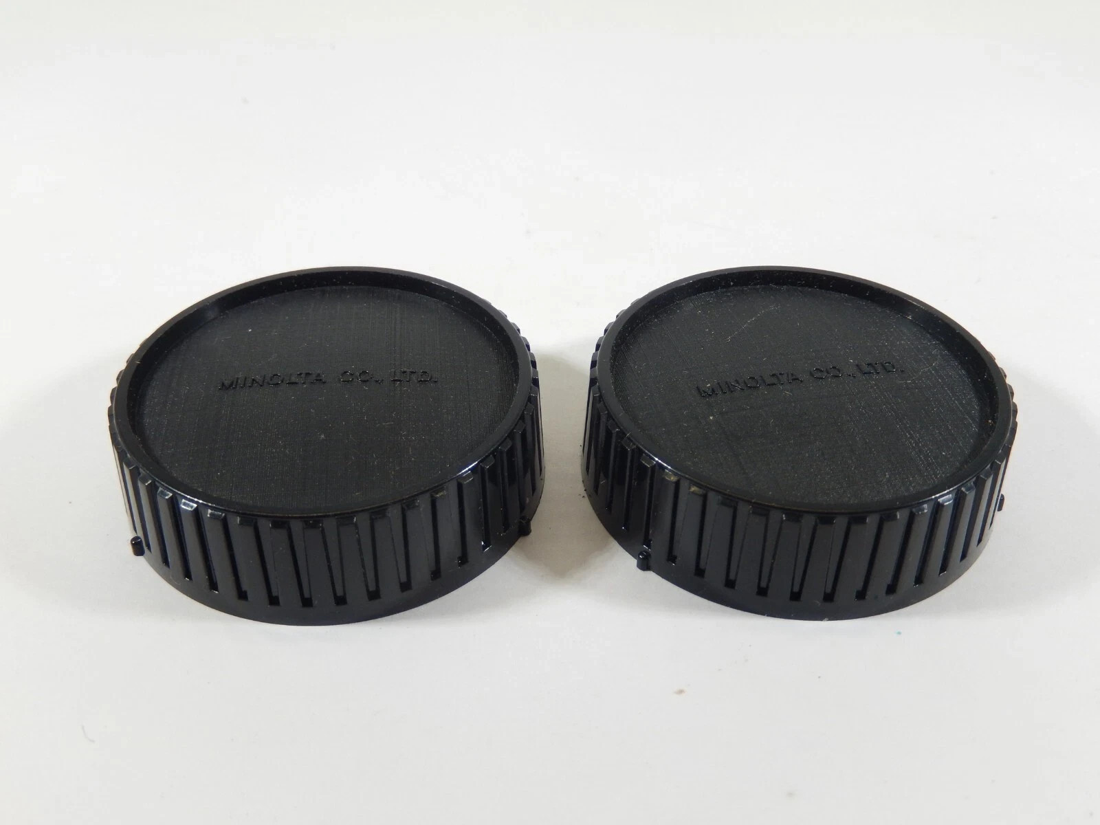 VINTAGE MINOLTA MD REAR LENS CAP PAIR