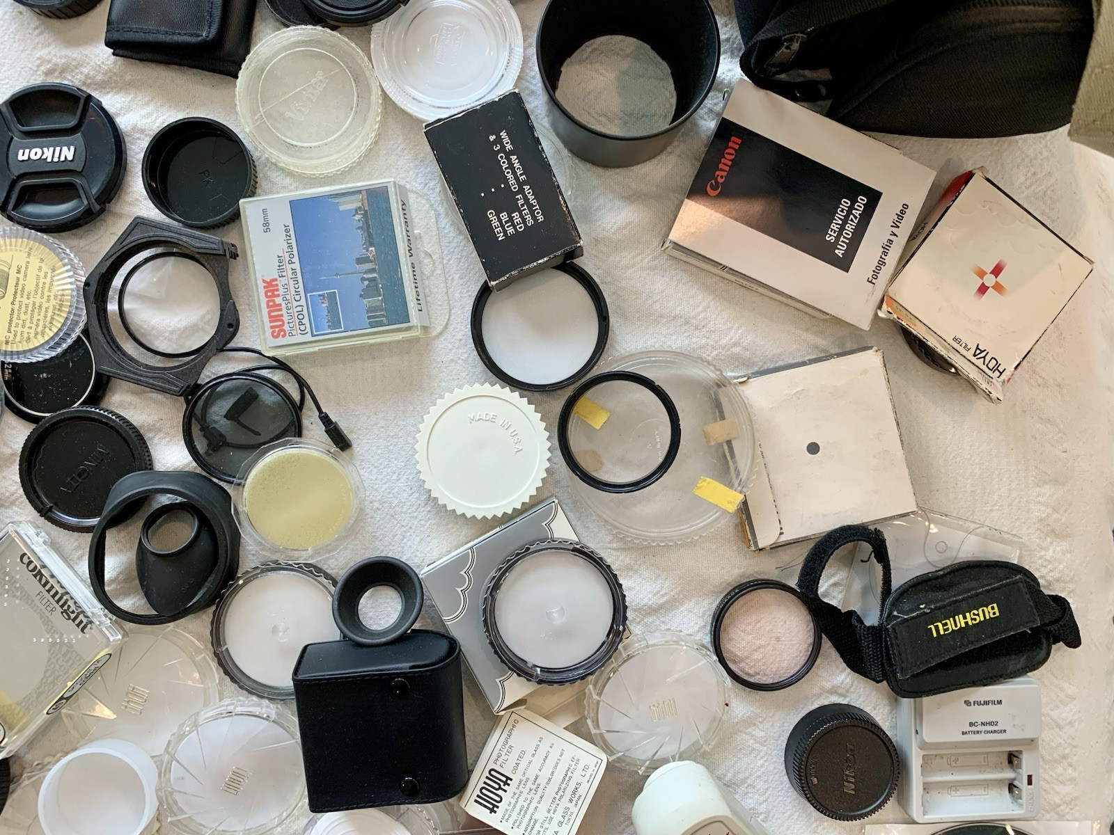 Lot of Vtg Photo Accessories Nikon Pentax Canon