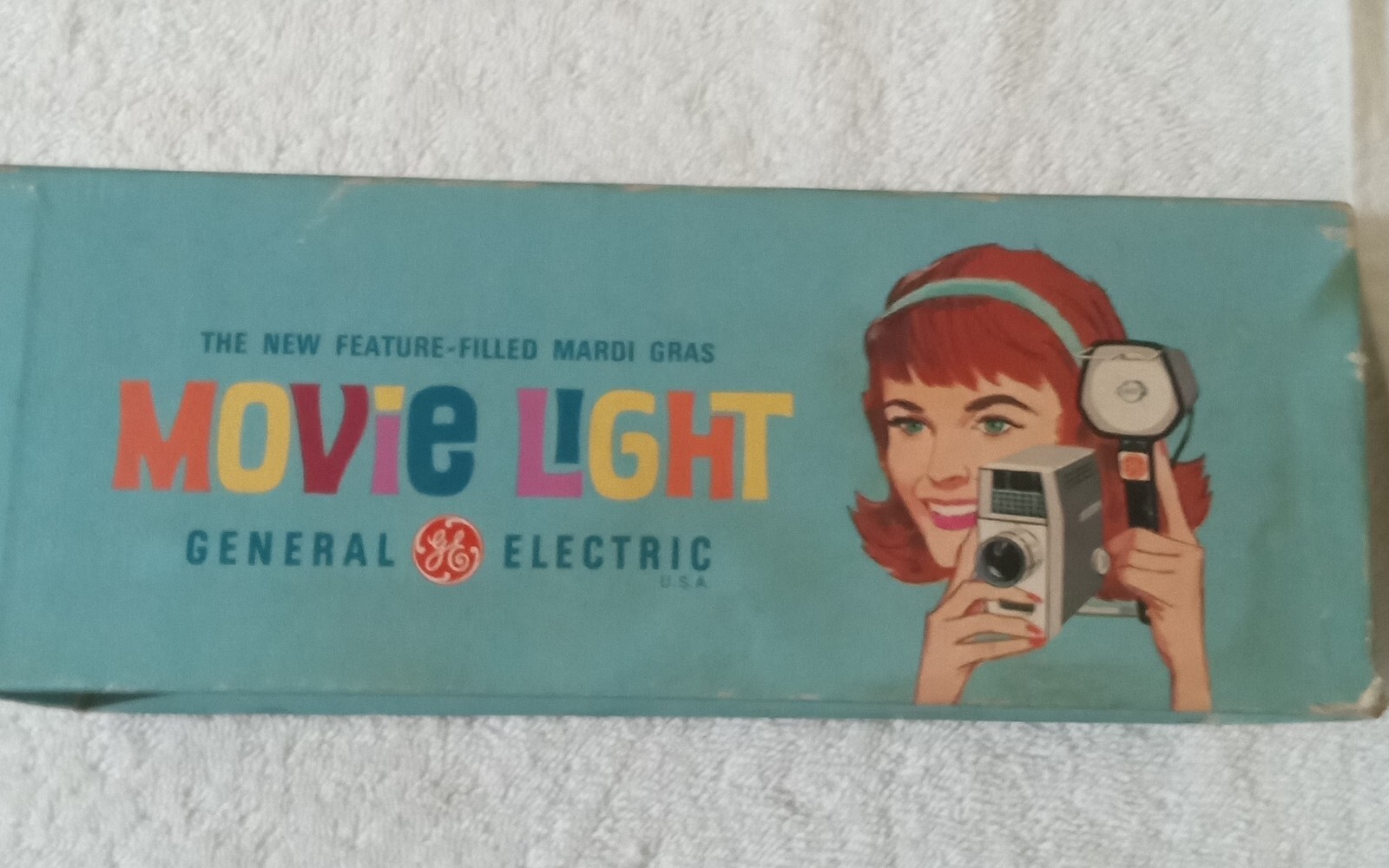 GE Mardi Gras Movie Camera Light Model MG-1 Tested & Working Motion Accessory
