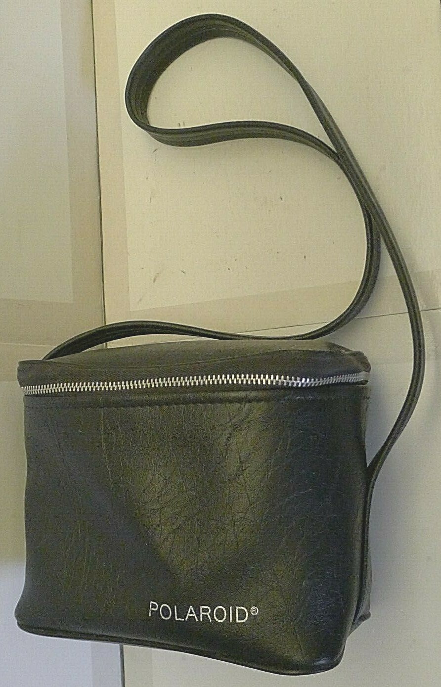 Polaroid Black SX-70 or 600 Zipper Camera Carrying Case built in Strap -Original