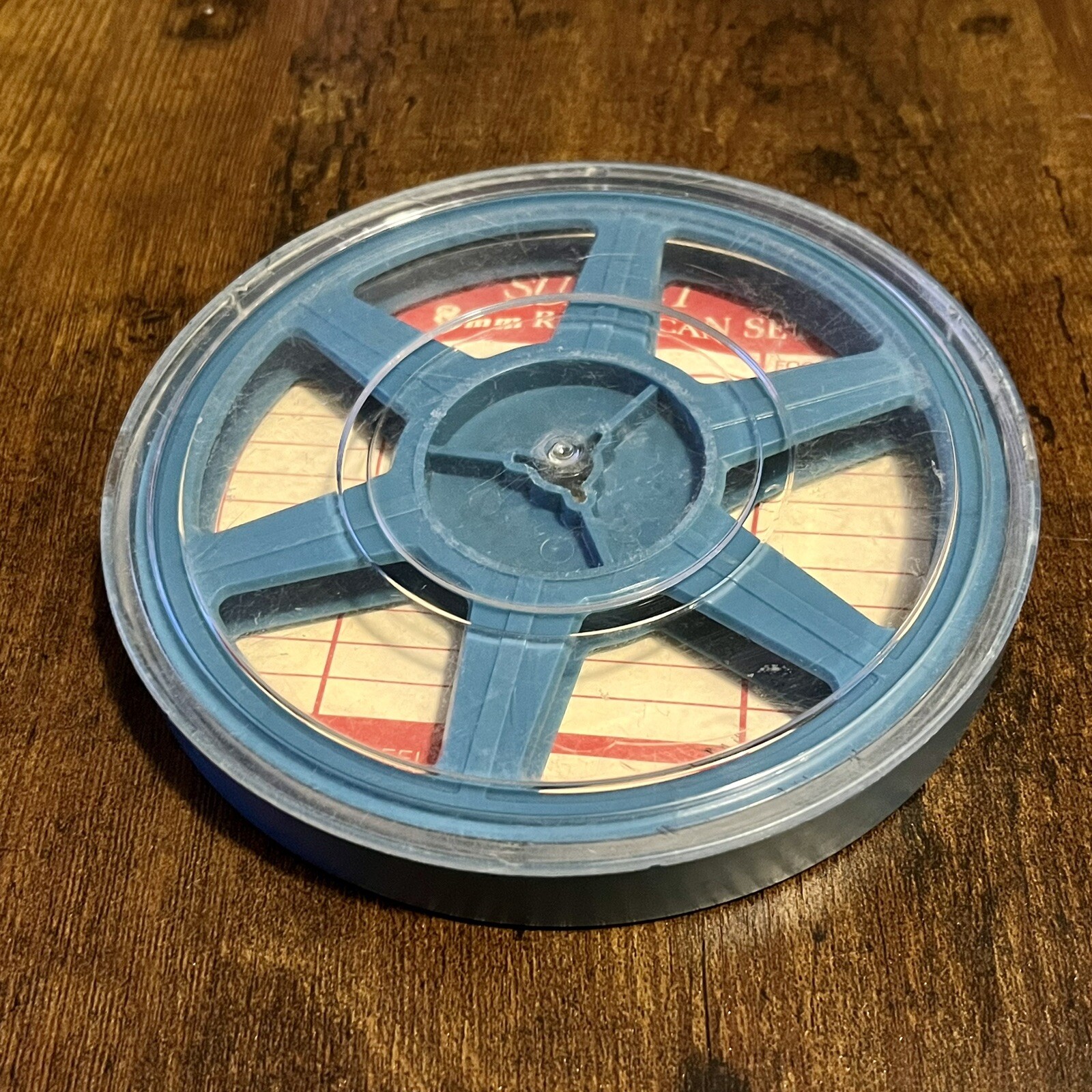 Vintage Sunset 8mm 400 ft Plastic Movie Film Reel & Container Canister Case