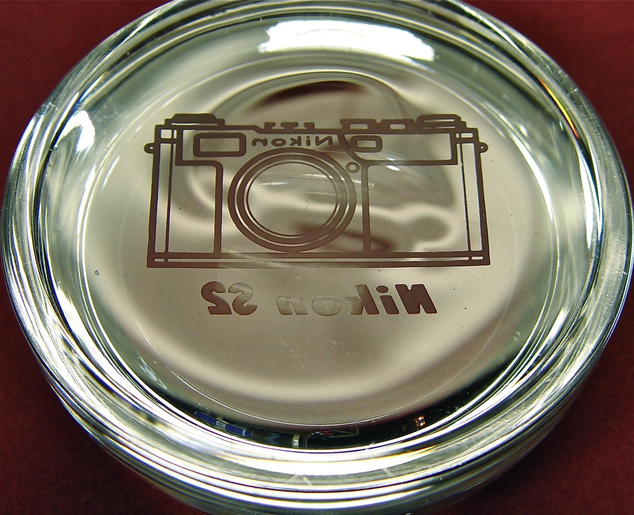 Nikon Rangefinder RF S2 Crystal Paper Weight ……….. Minty / Rare !!