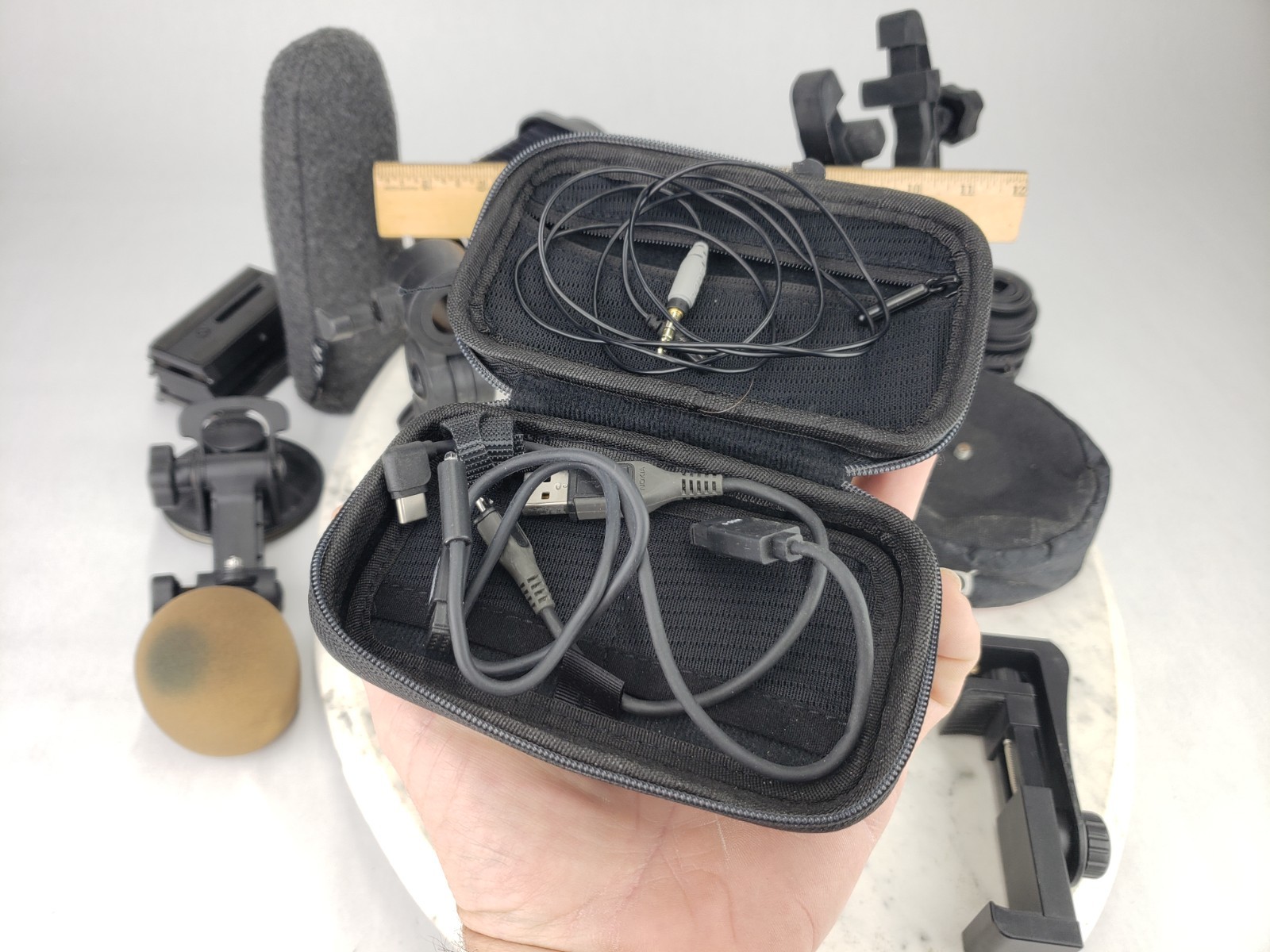 Vintage Lot Mounting Accessories Grip Arms Parts Cameras Red Pod Benro S4 ProMa