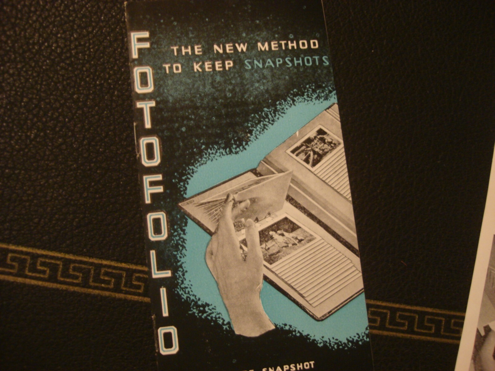 Vtg Fotofolio No. 410 View Finder Photo Keeper with Instructions & Original Box