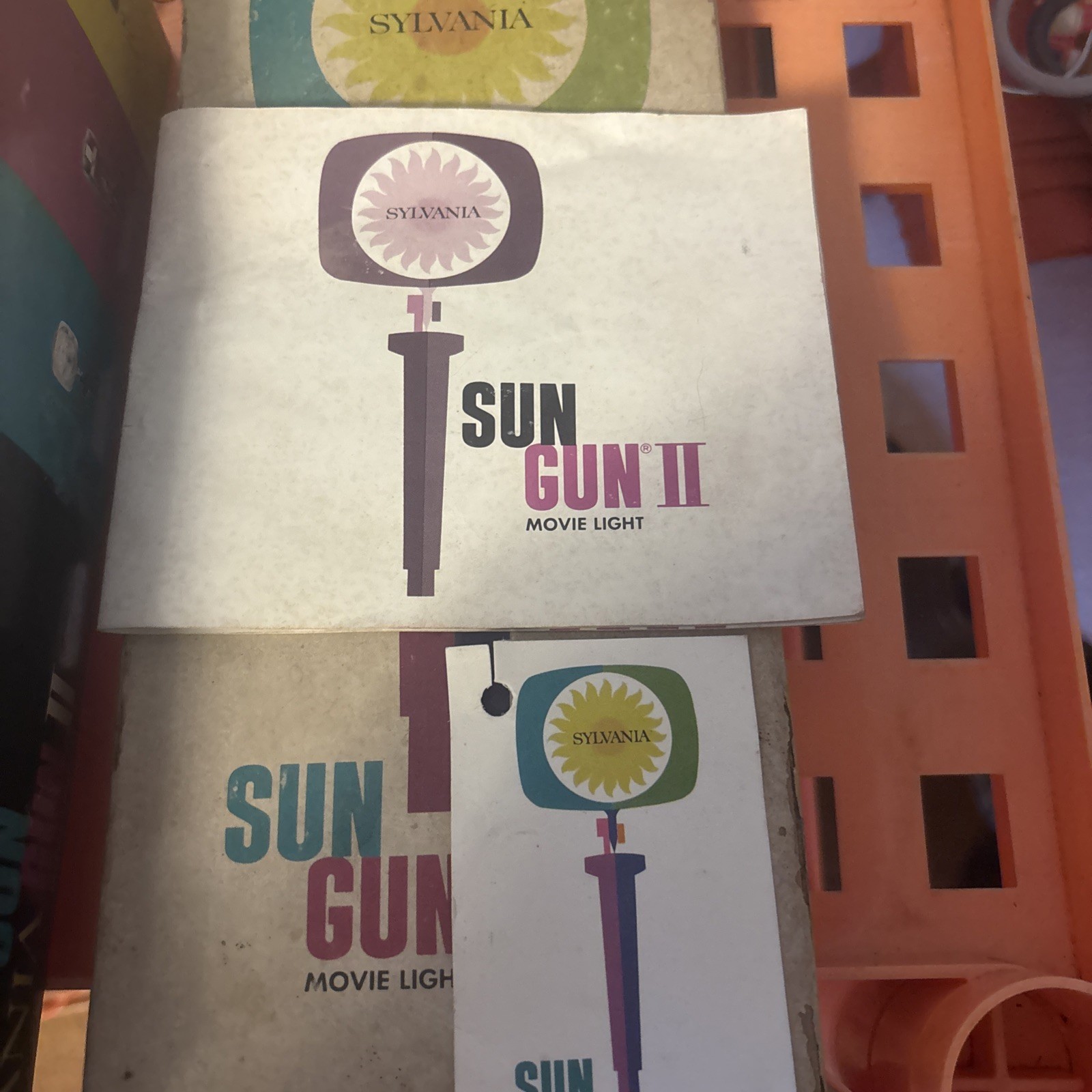 Working Sylvania Sun Movie Light In Box Works Very Bright 1962