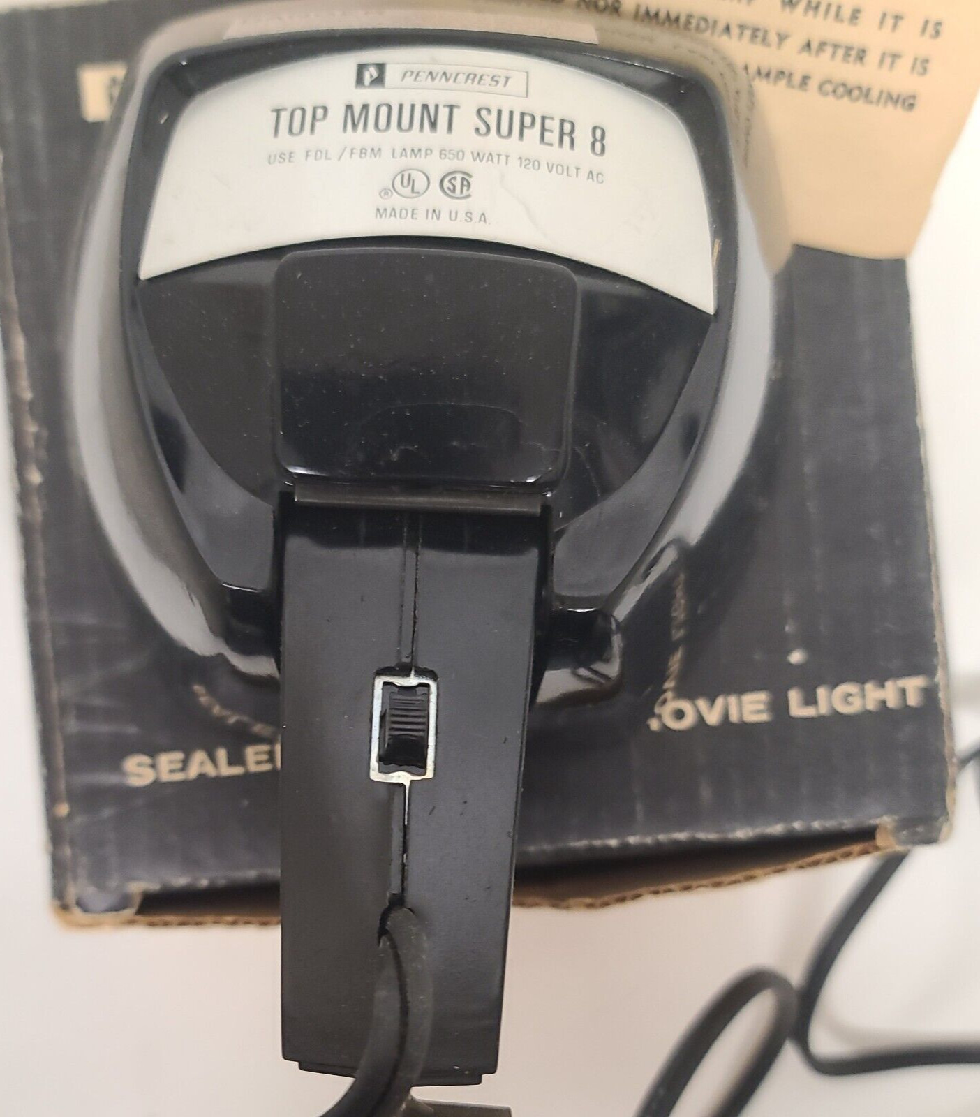 Penncrest Super 8 Sealed Beam Movie Light Photography Working Condition Prop Lit