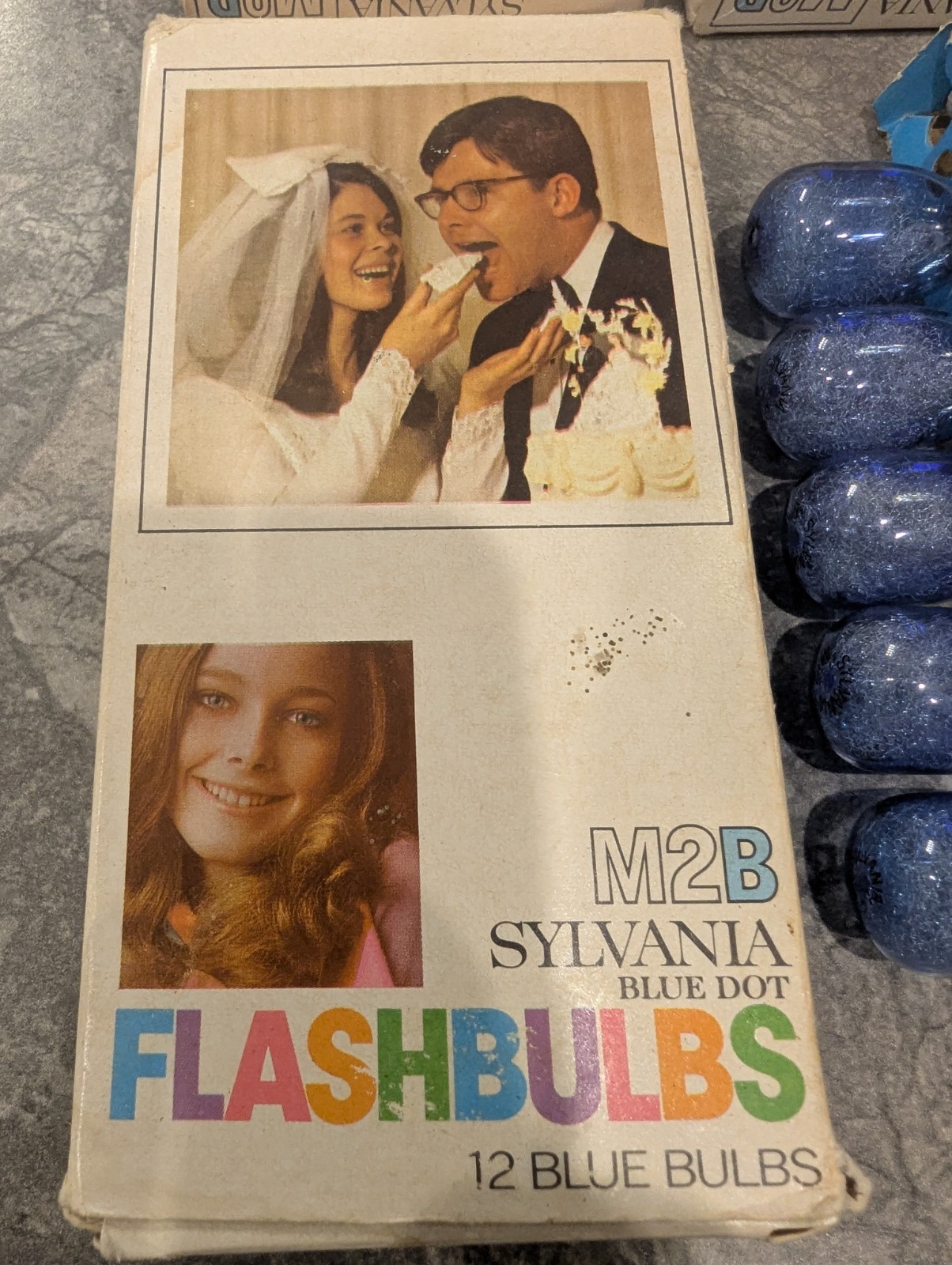 Sylvania Blue Dot Flashbulbs M2B- 3 Packs, Total Of 33 Bulbs- Brand New