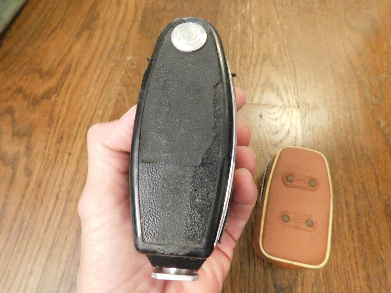 Vtg German Camera Pocket Flashgun Agfa Agfalux 6075 w/ Case TLC Not Tested Worn