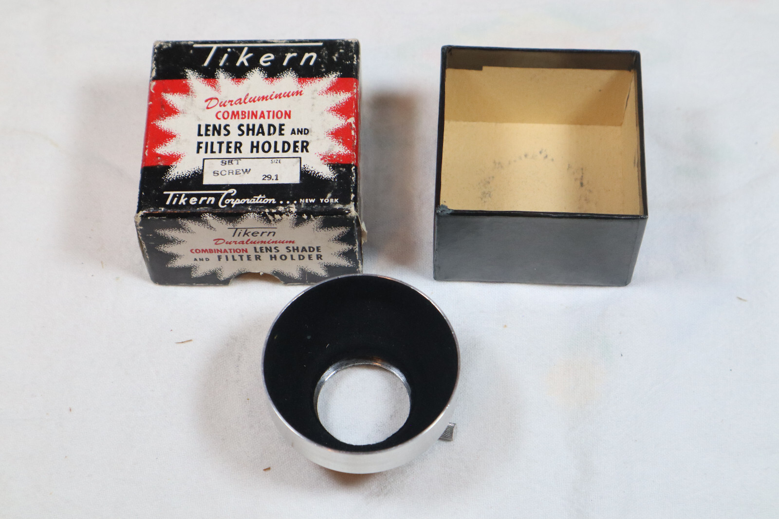 Tikern Duraluminum Combination Lens Shade and Filter Holder, Set Screw, 29.1 mm