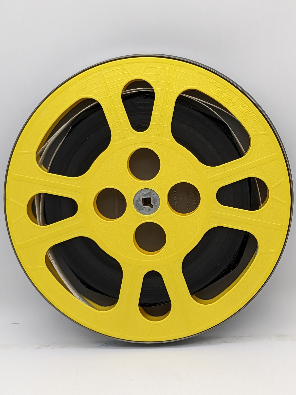 Original PlioMagic Plastic Film Can Cat No 22008 w 10 1/2″ Reel-Says LumberjacK?