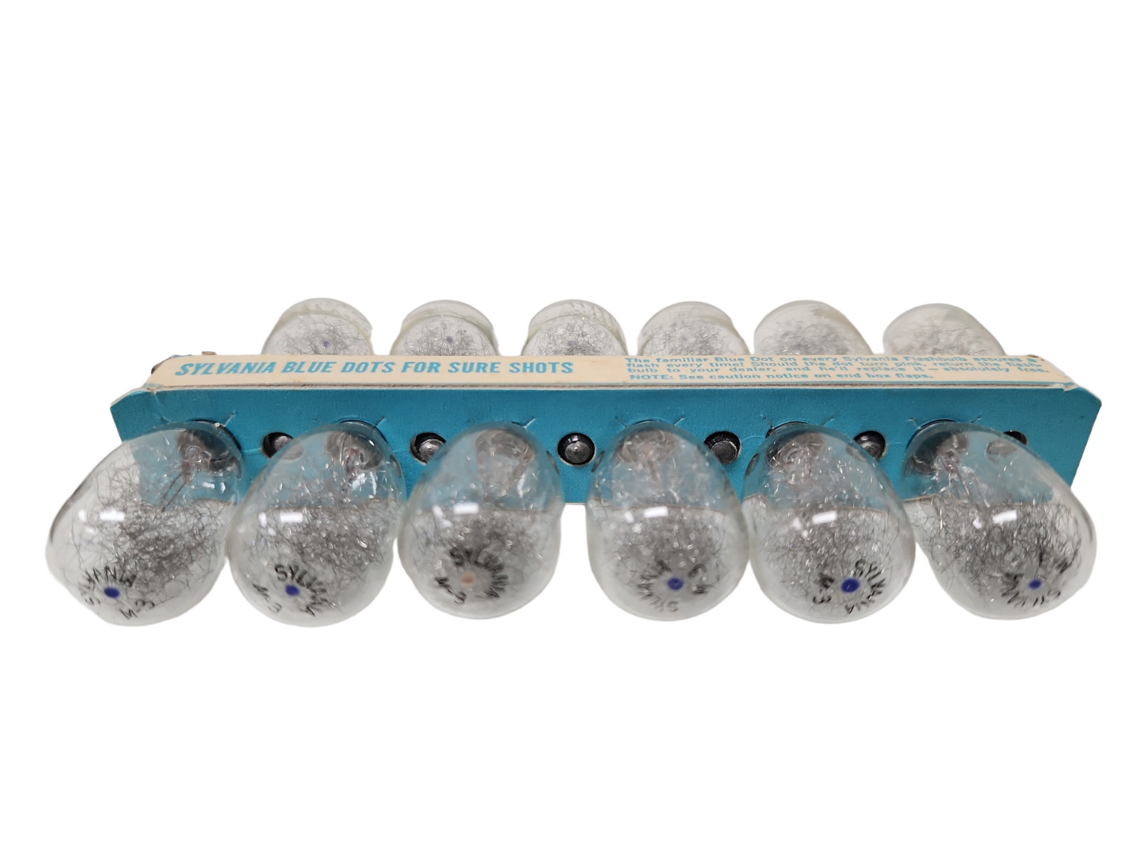Vintage SYLVANIA Blue Dot M3 Set of 12 FLASHBULBS
