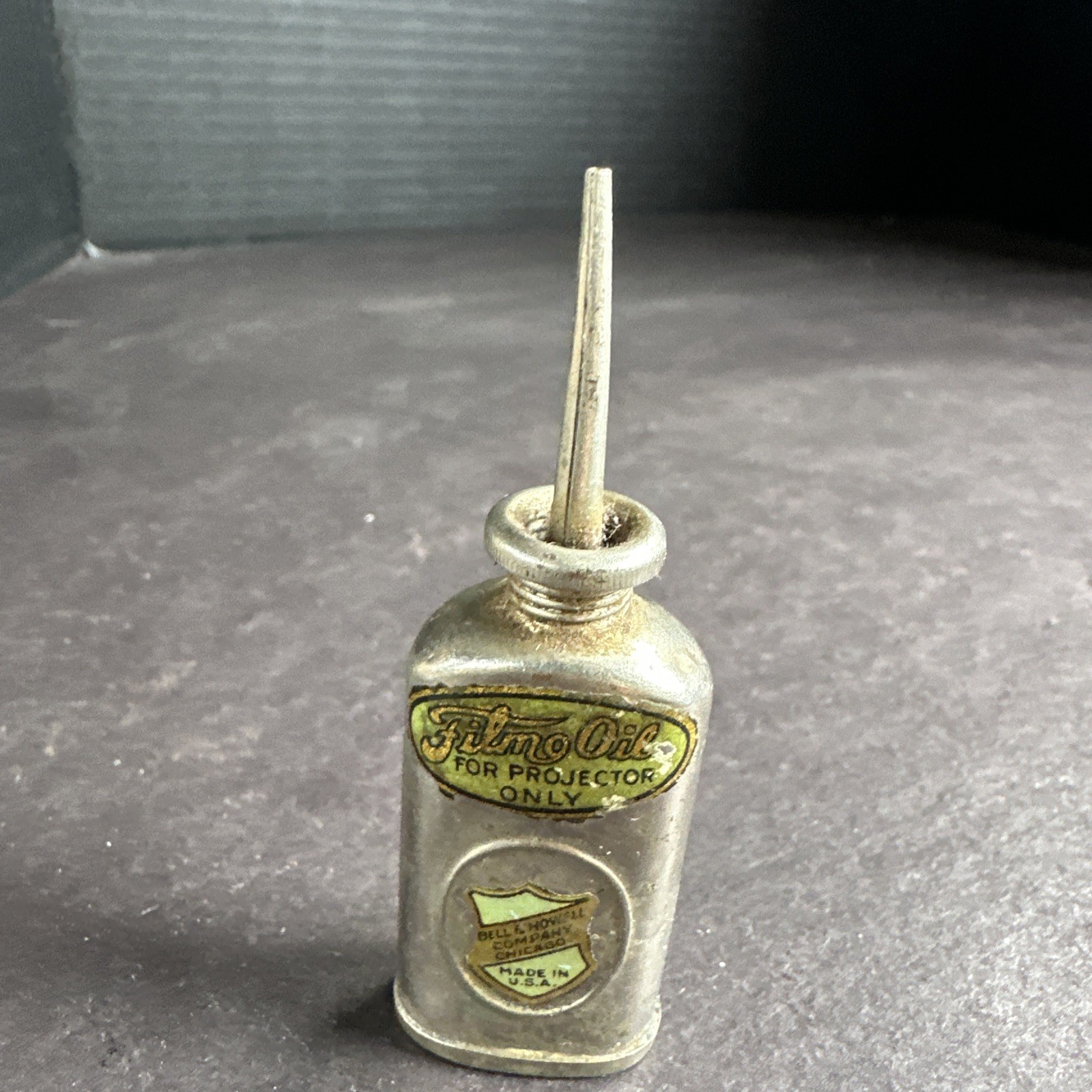 Vintage Bell & Howell Projector Film Oil Tin #M7